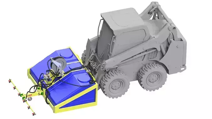 High pressure street washing MINI LOADER SKID STEER