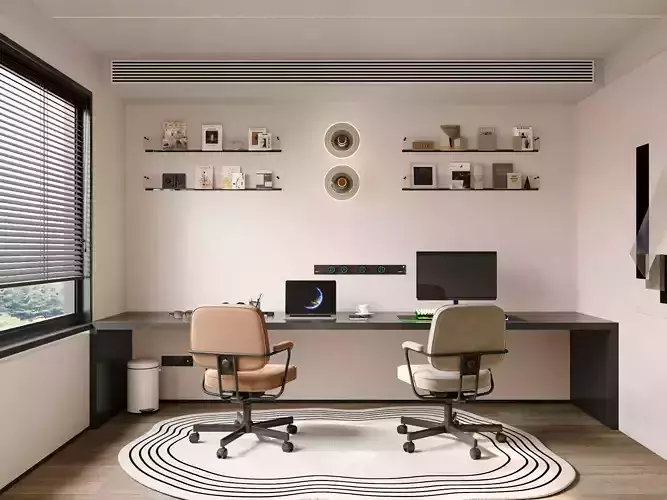 3D model of interior study 3D model