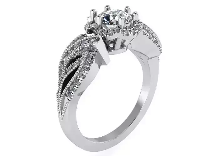 Flower Twisted Ring 2362