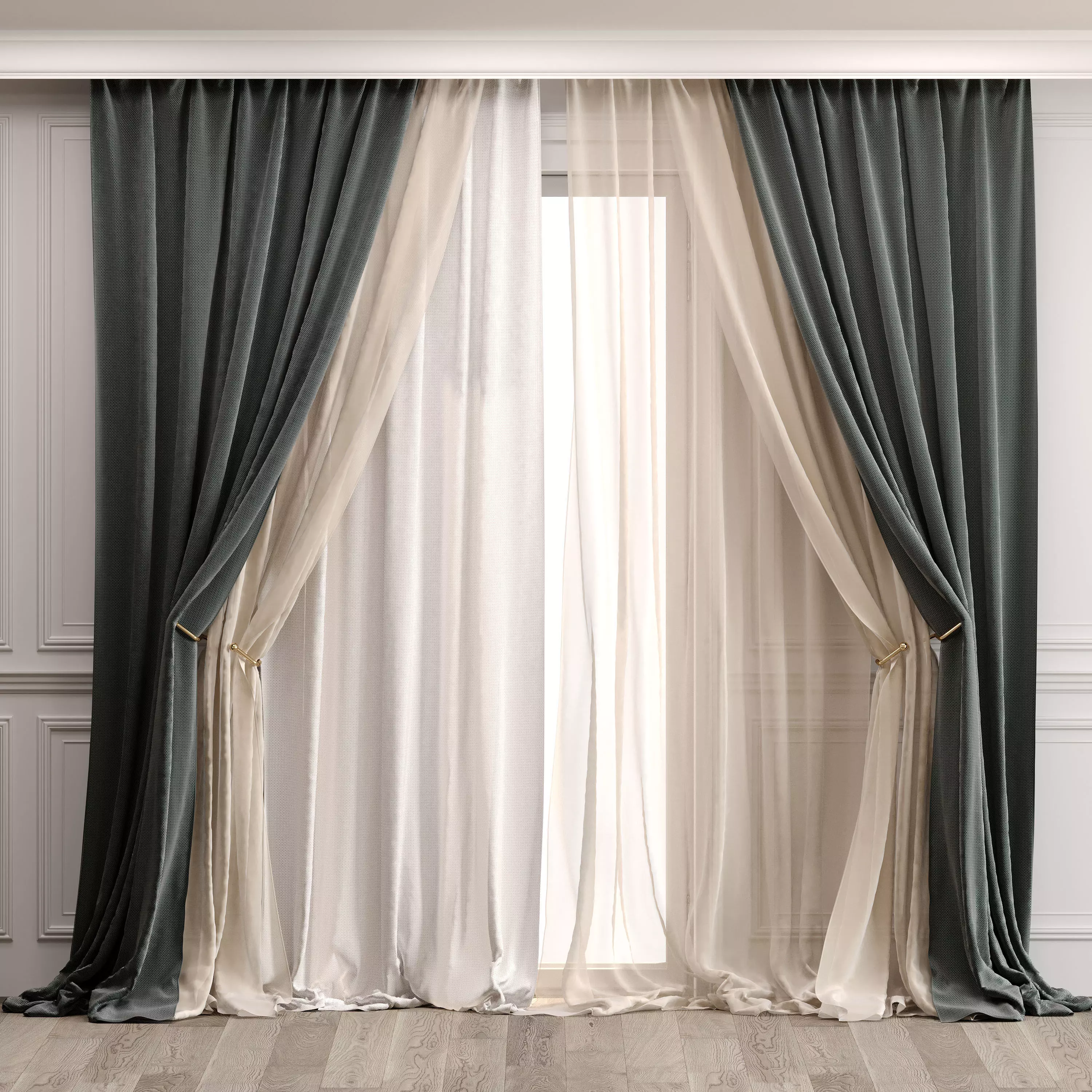 Curtain Set 529C 3D model