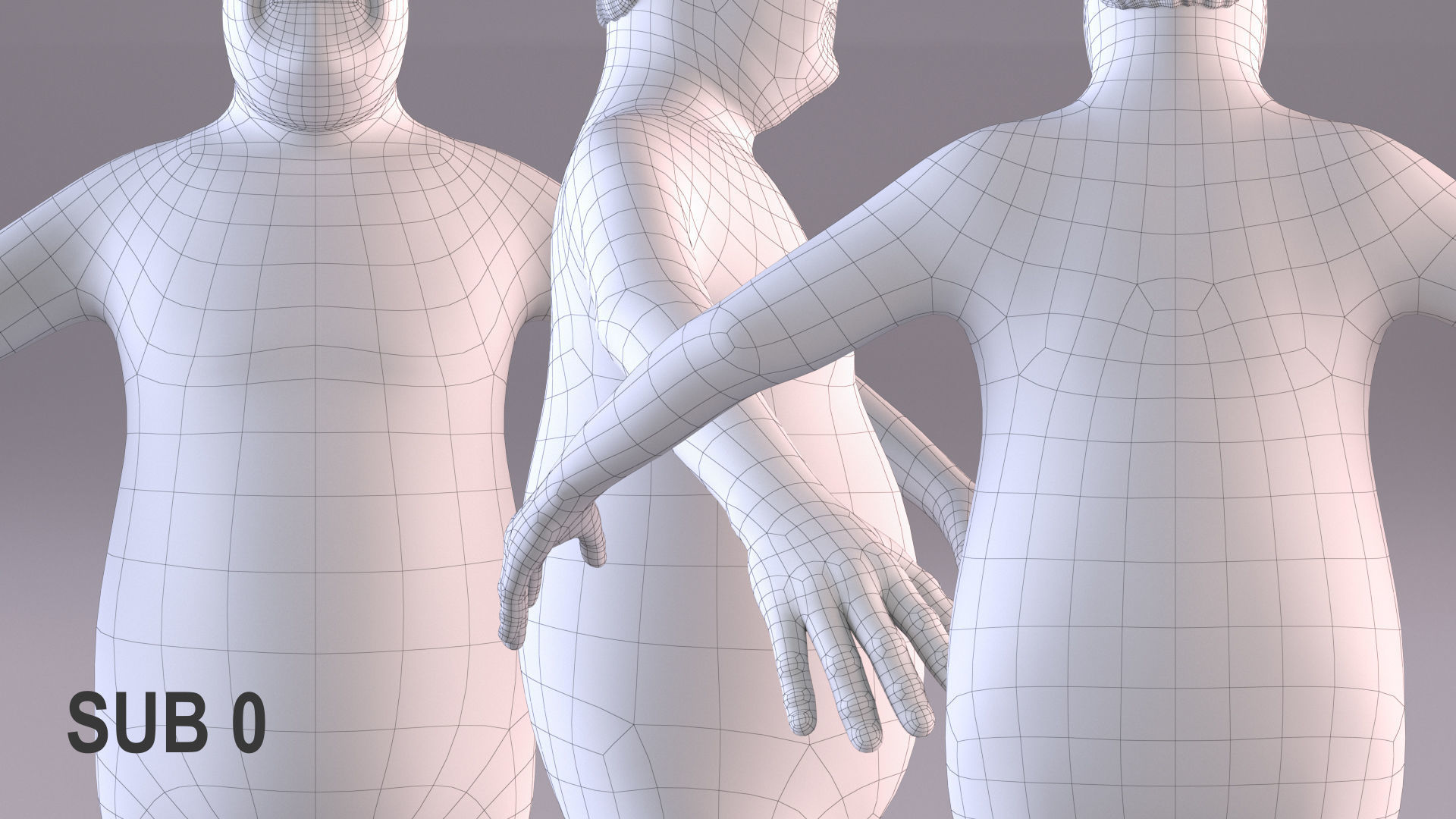 Cartoon Man 3 - NoRig Low-poly 3D model_24