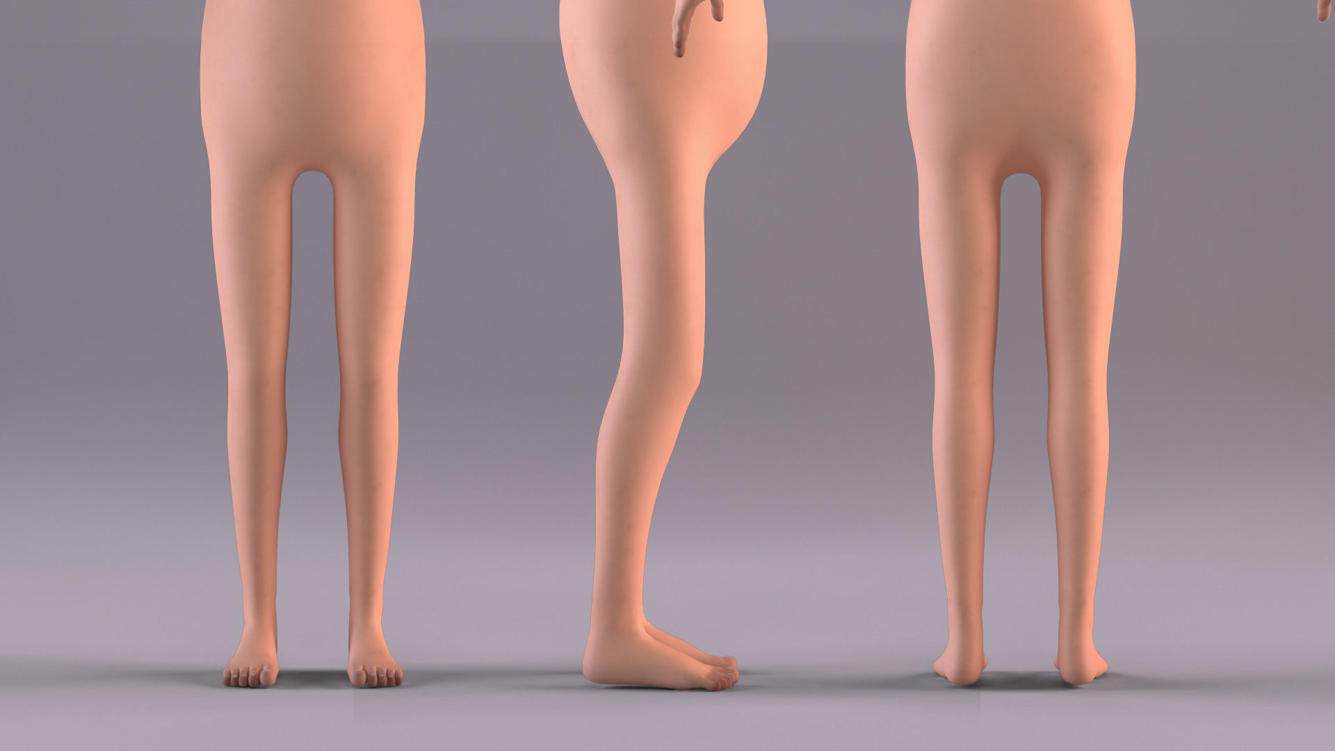 Cartoon Man 3 - NoRig Low-poly 3D model_8