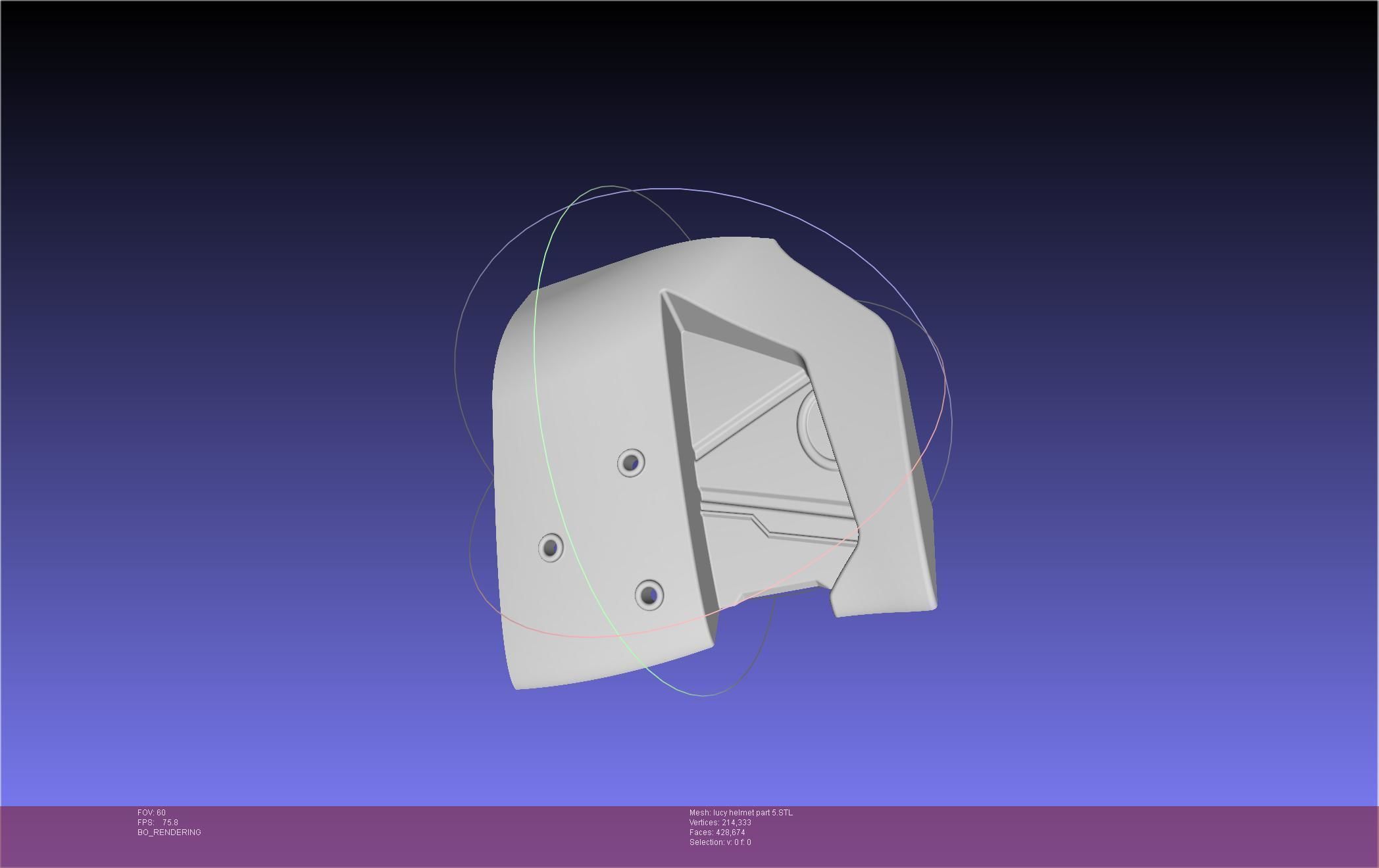 Elfen Lied Lucy Helmet 3D print model_100