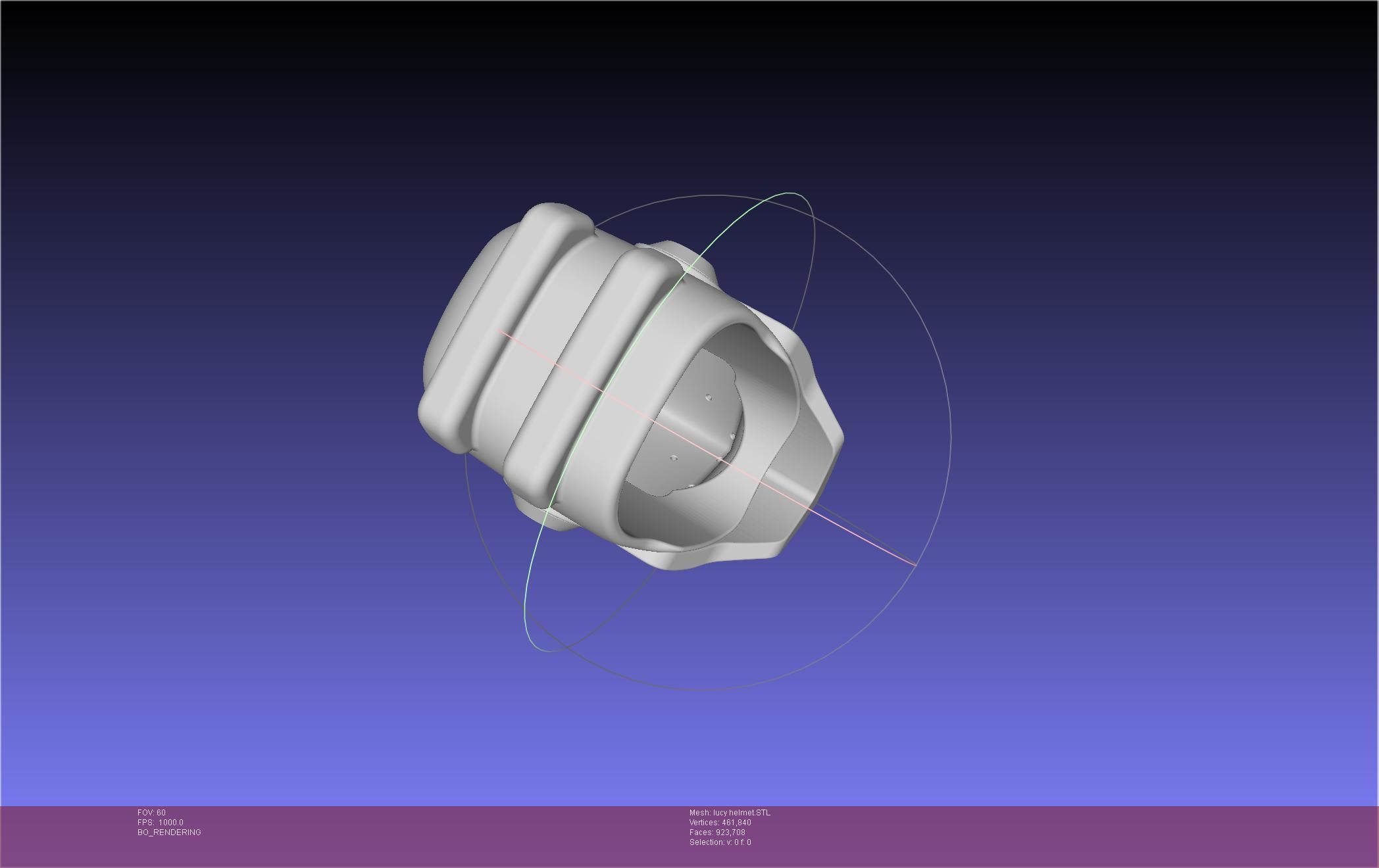 Elfen Lied Lucy Helmet 3D print model_21