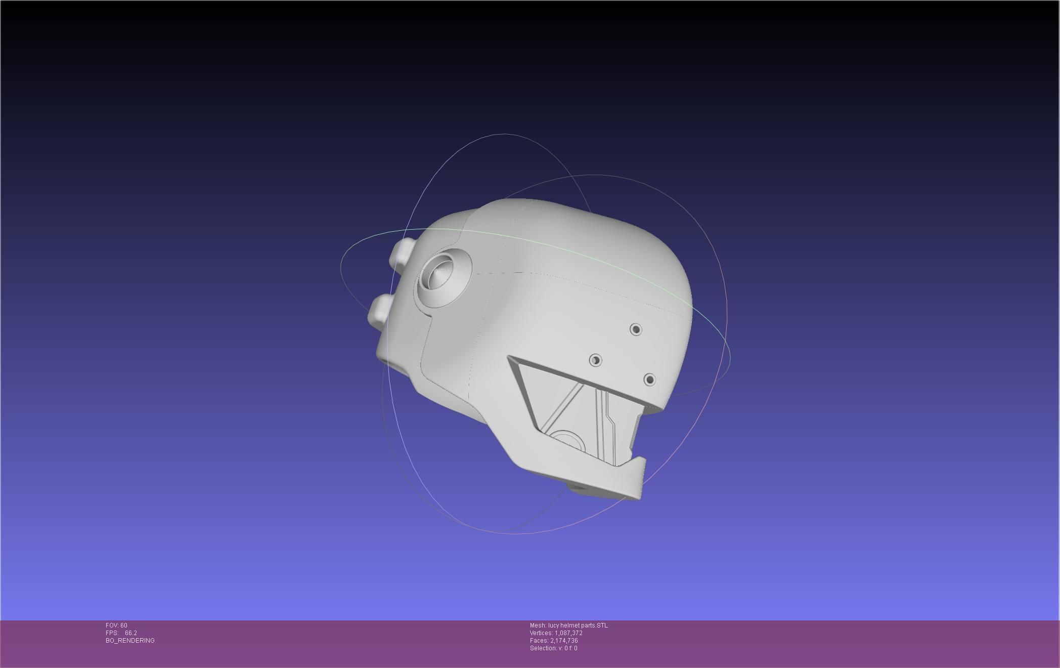 Elfen Lied Lucy Helmet 3D print model_50