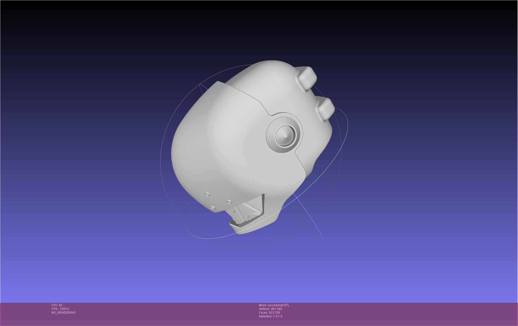 Elfen Lied Lucy Helmet 3D print model_26