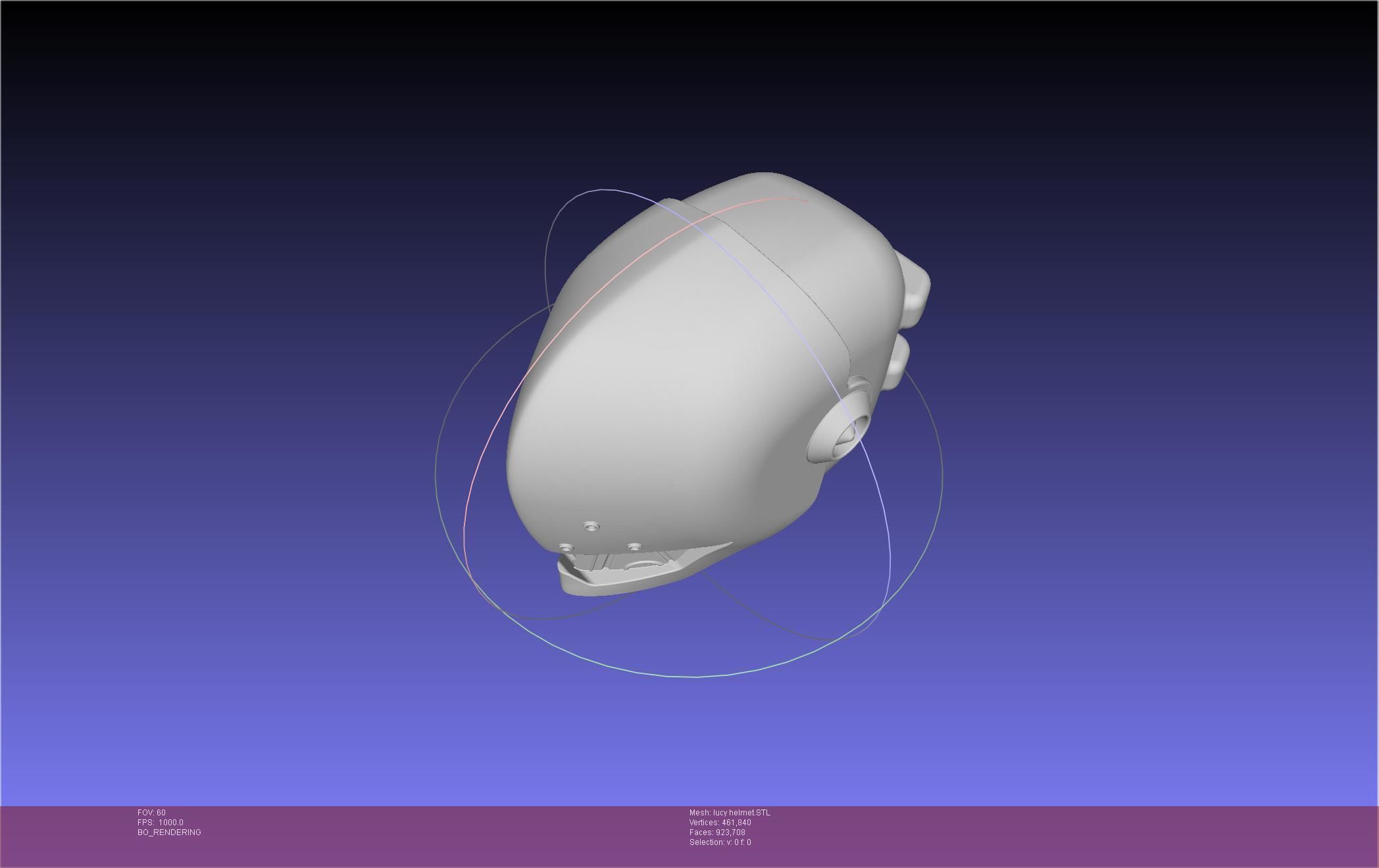 Elfen Lied Lucy Helmet 3D print model_12