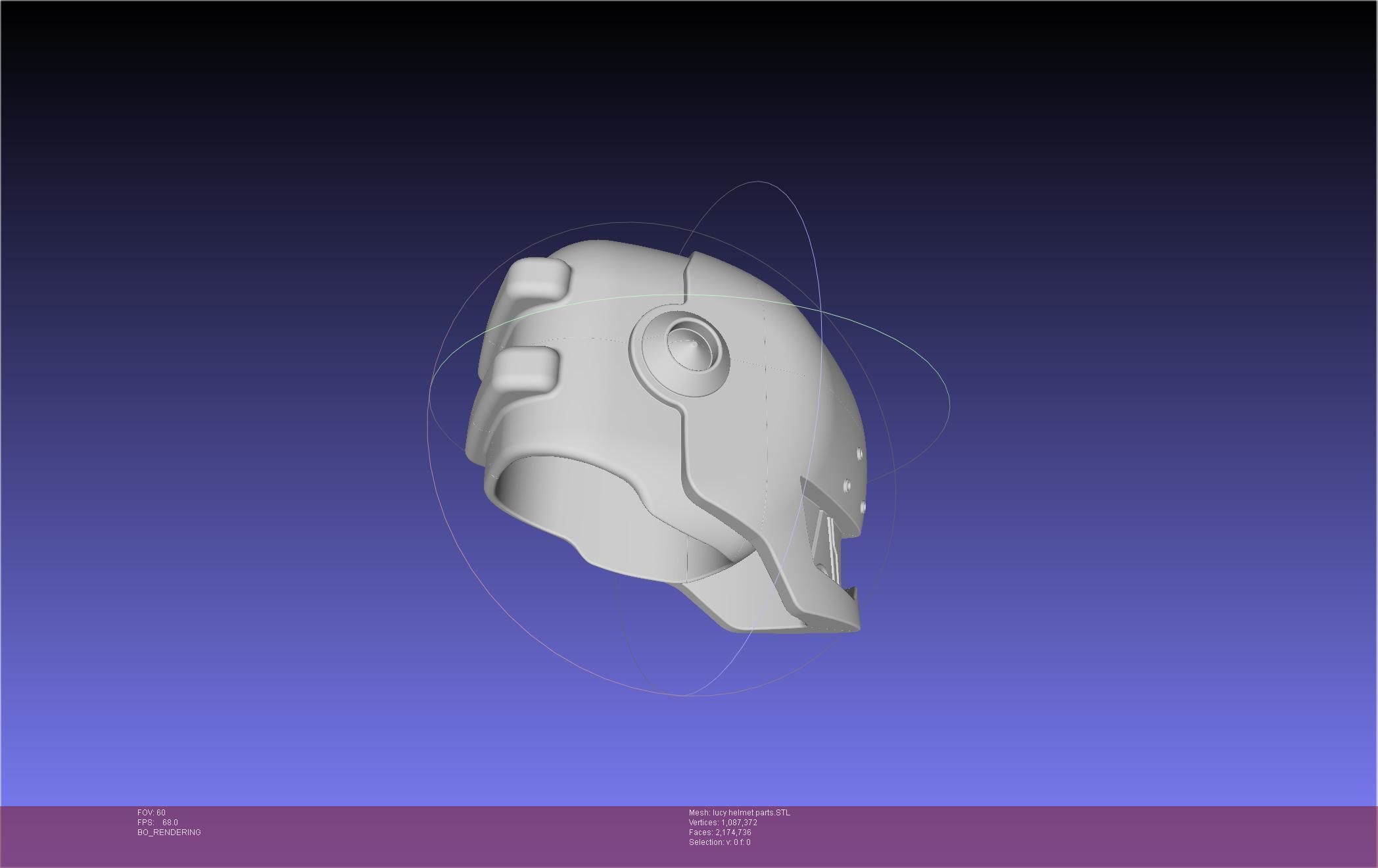 Elfen Lied Lucy Helmet 3D print model_51