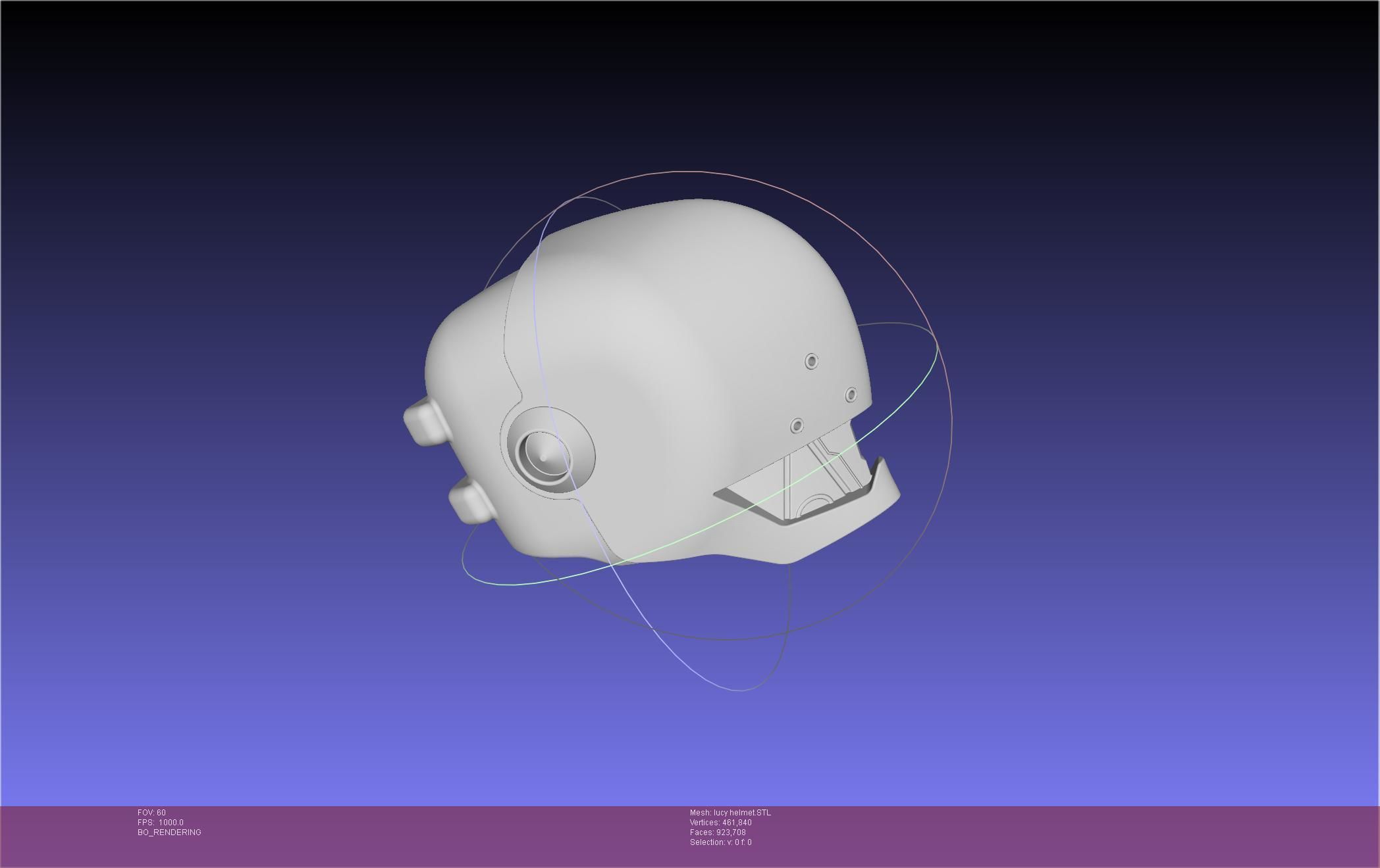 Elfen Lied Lucy Helmet 3D print model_31