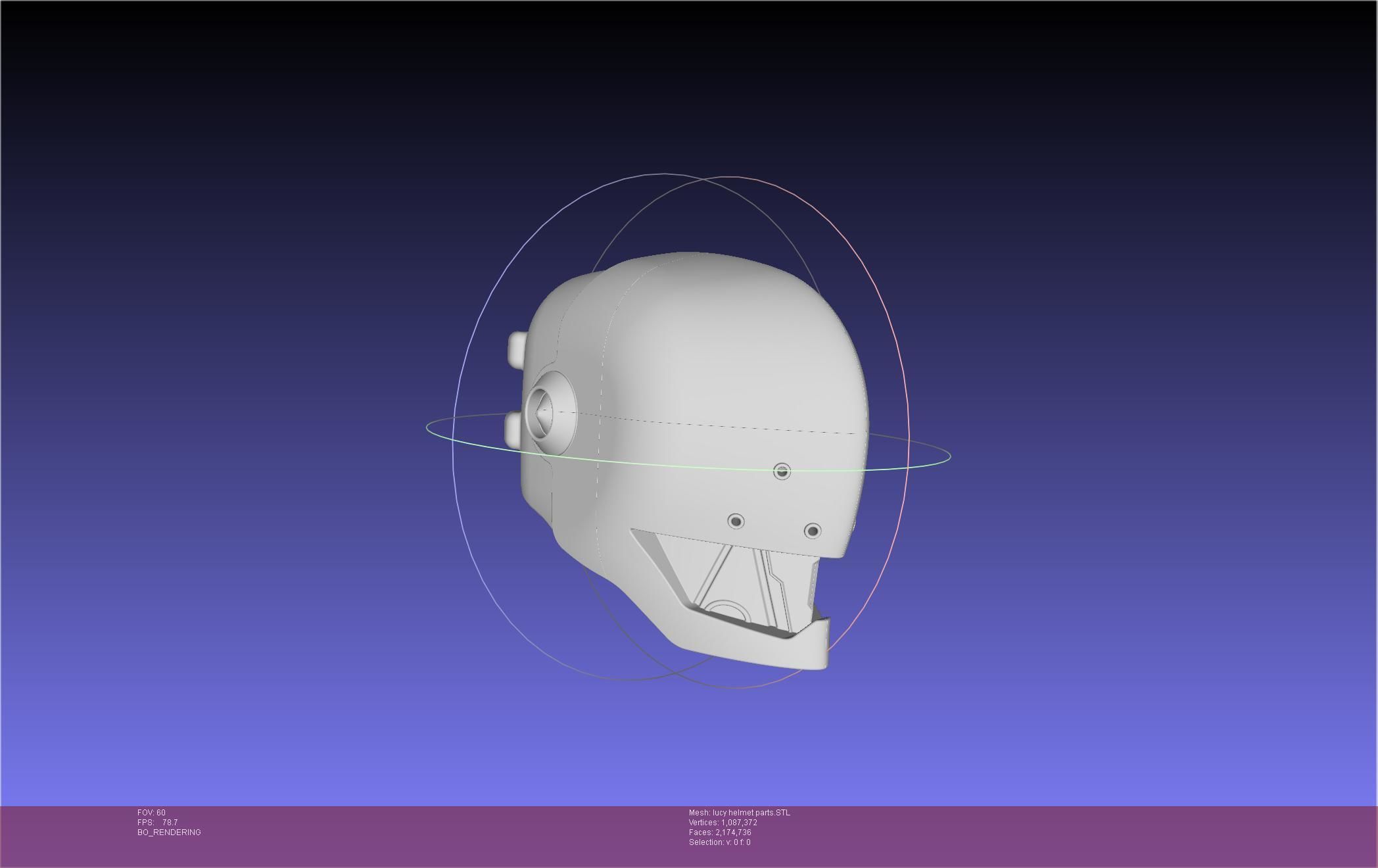 Elfen Lied Lucy Helmet 3D print model_49