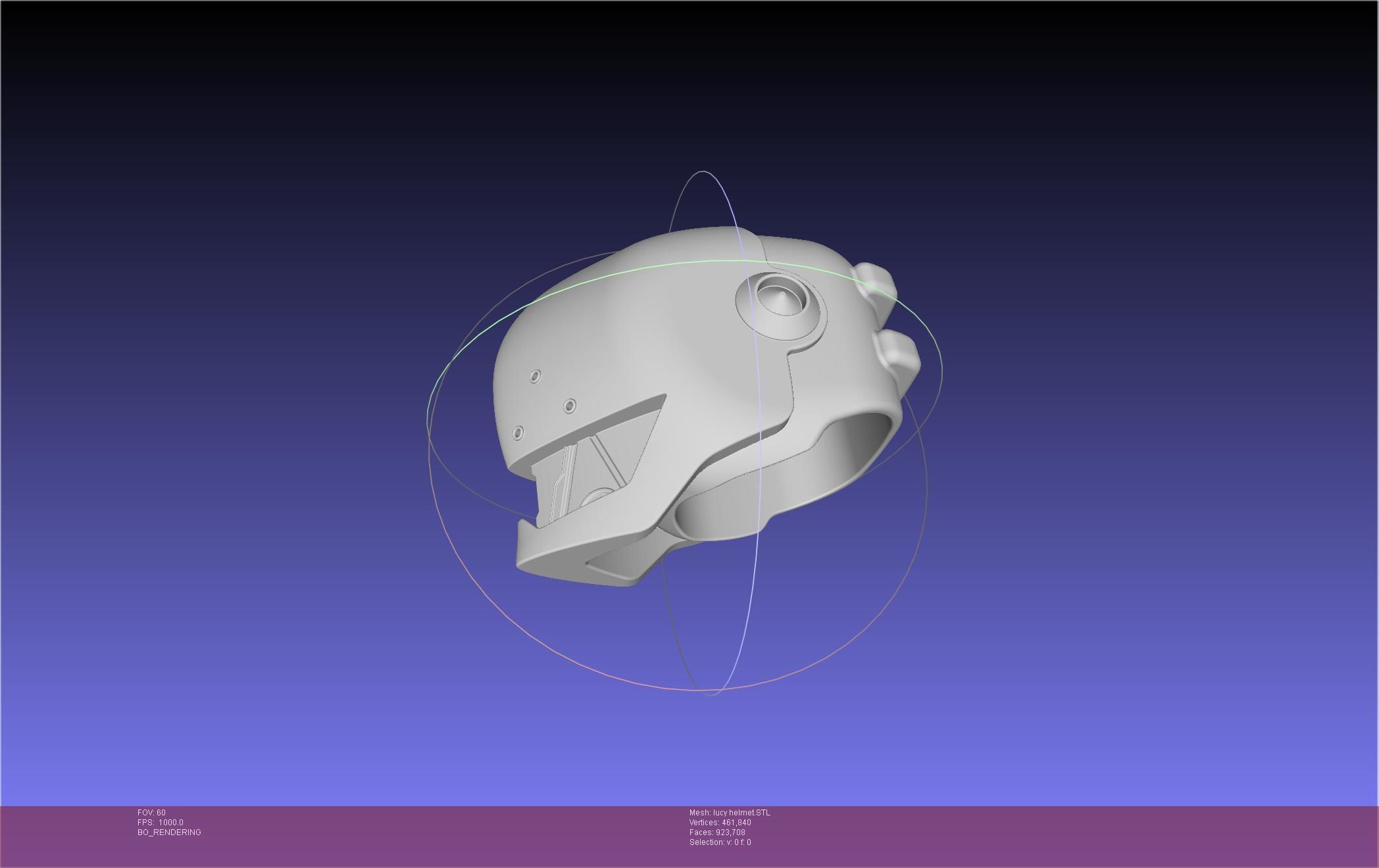 Elfen Lied Lucy Helmet 3D print model_29