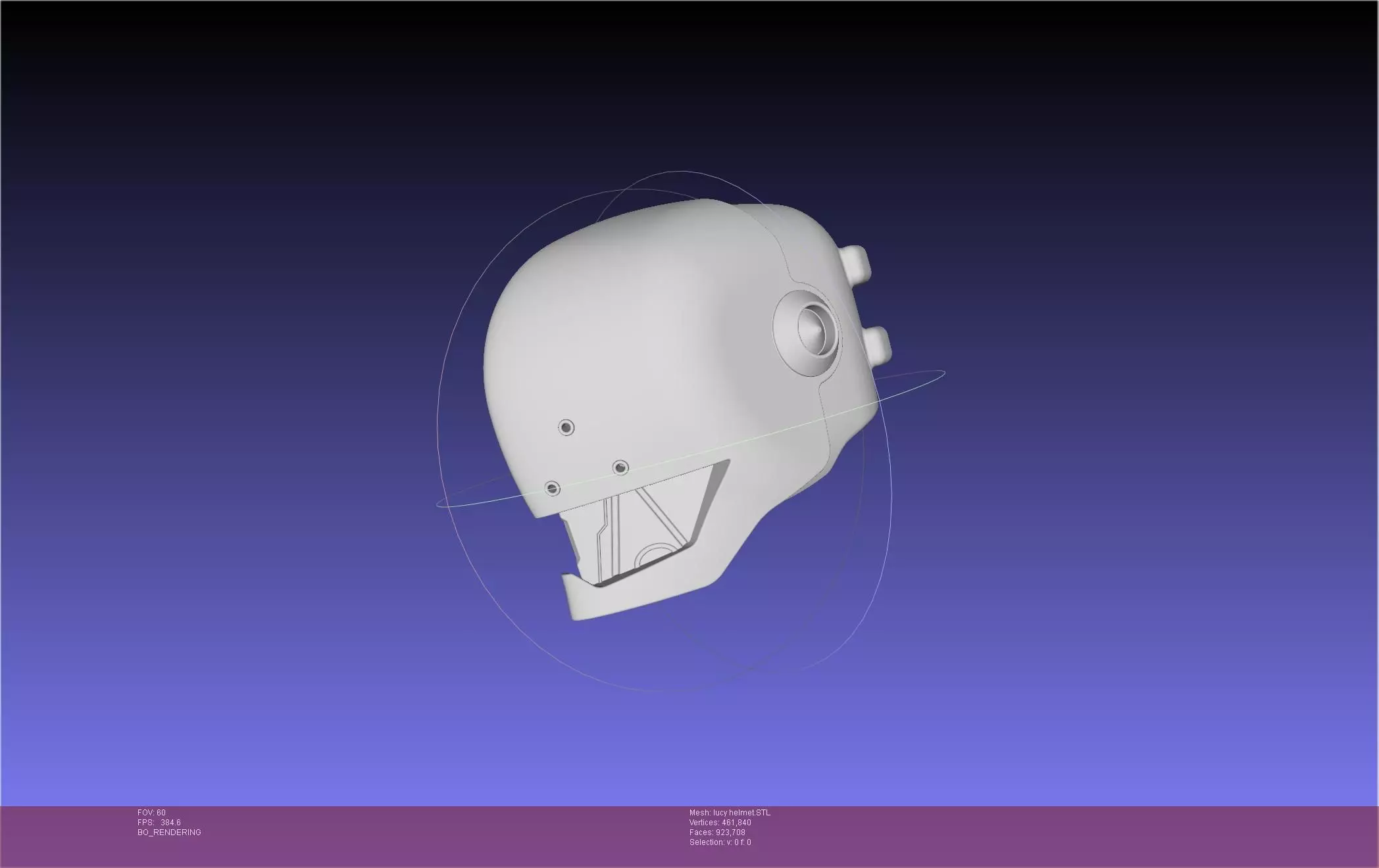 Elfen Lied Lucy Helmet 3D print model_0