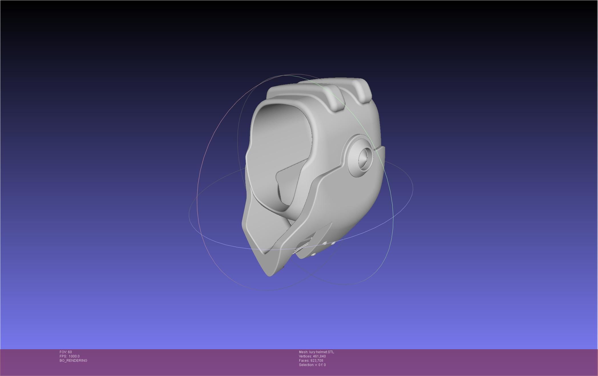 Elfen Lied Lucy Helmet 3D print model_24