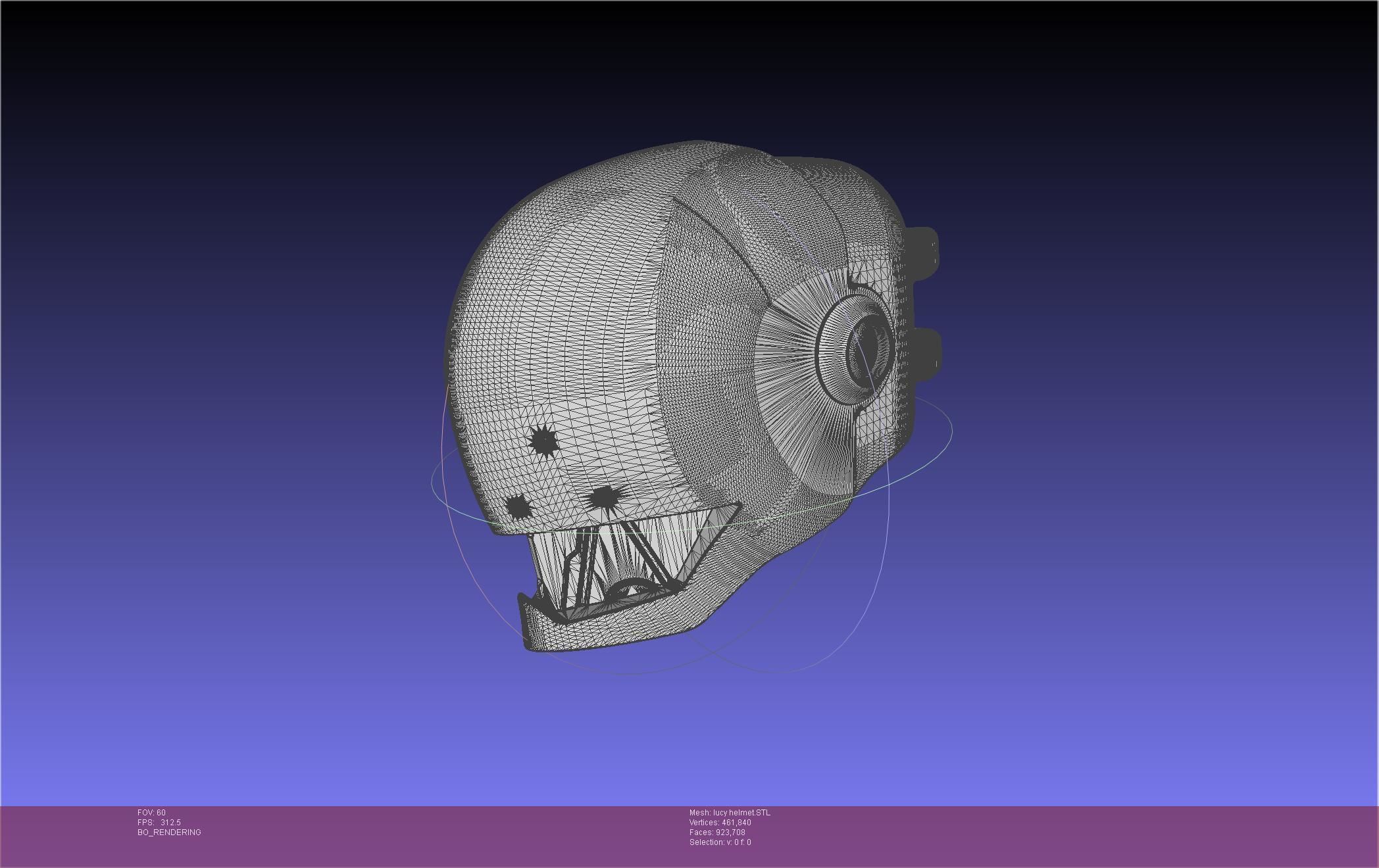 Elfen Lied Lucy Helmet 3D print model_35