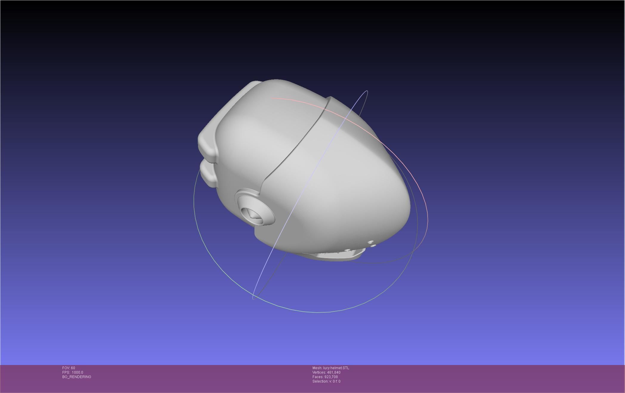 Elfen Lied Lucy Helmet 3D print model_14