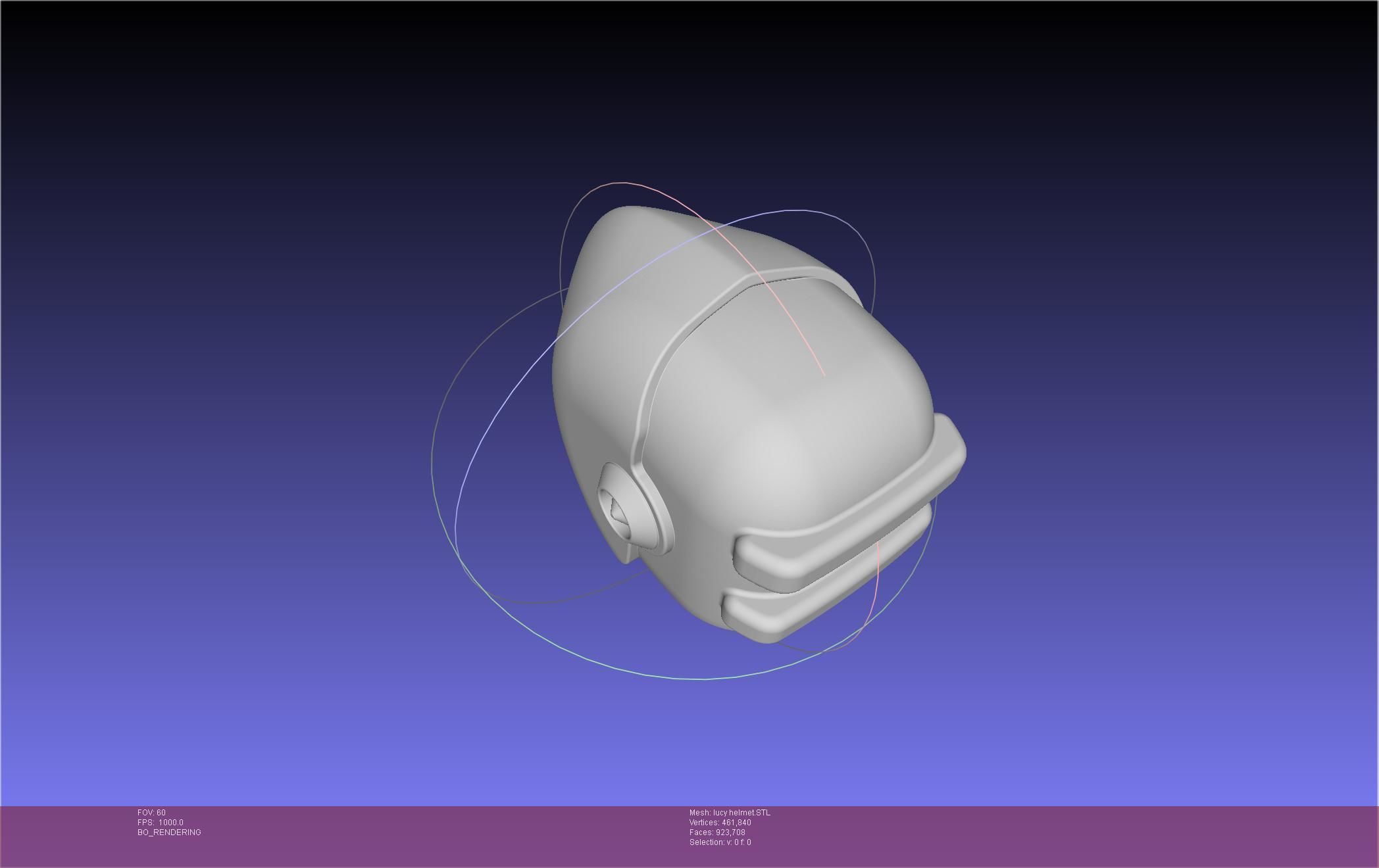 Elfen Lied Lucy Helmet 3D print model_17