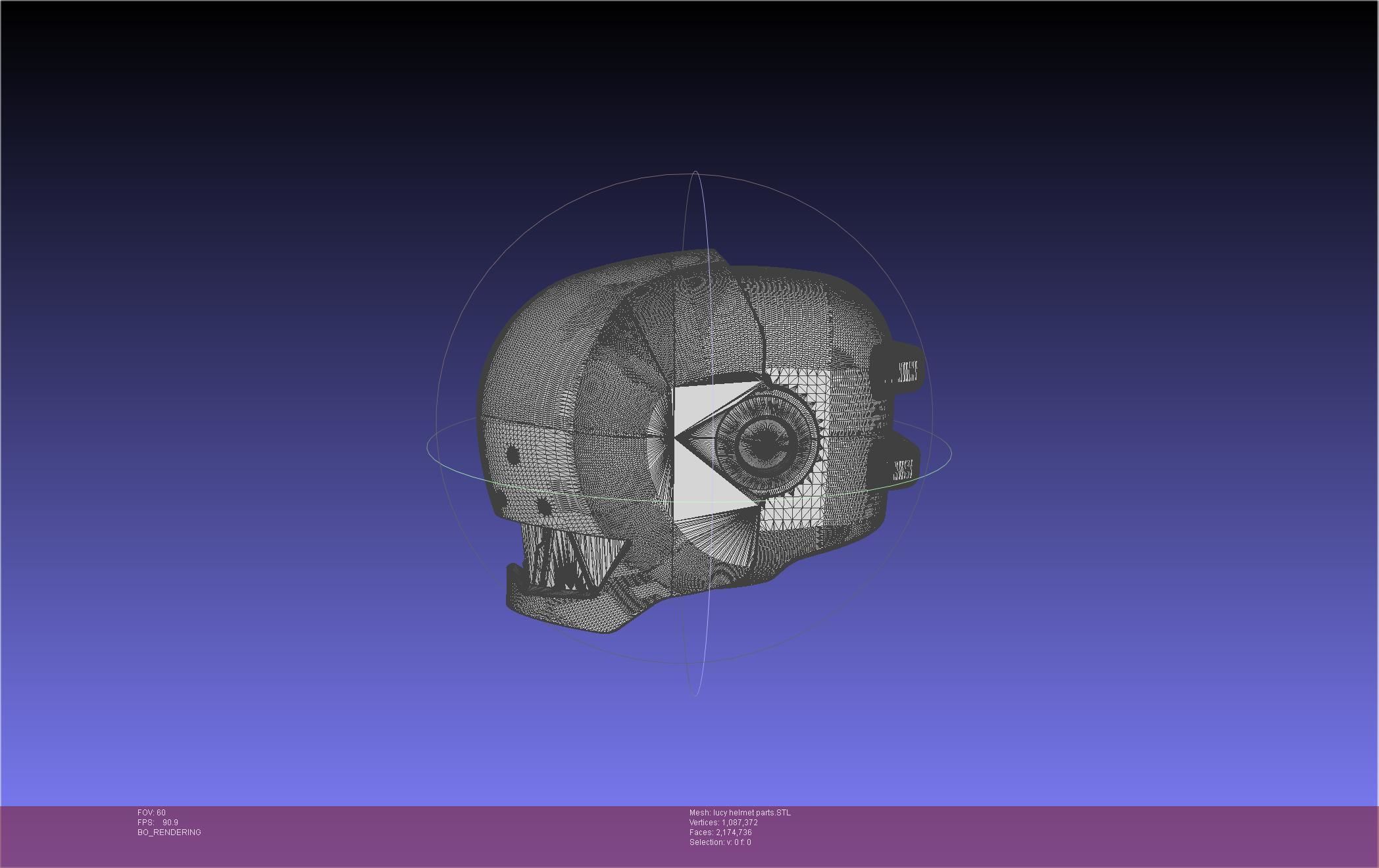 Elfen Lied Lucy Helmet 3D print model_54