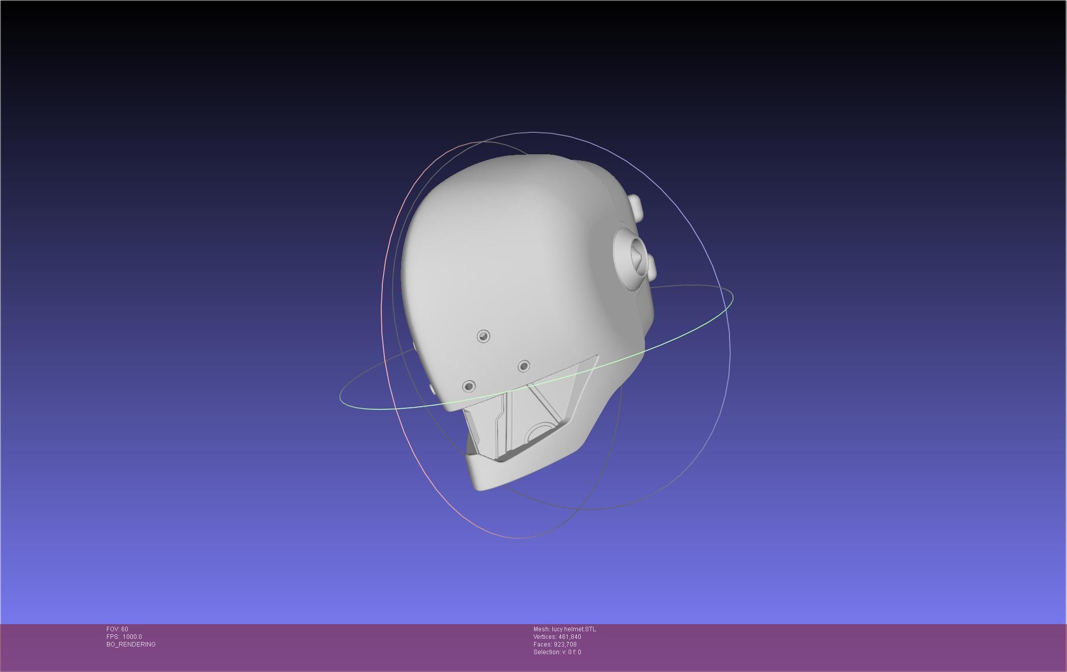 Elfen Lied Lucy Helmet 3D print model_27