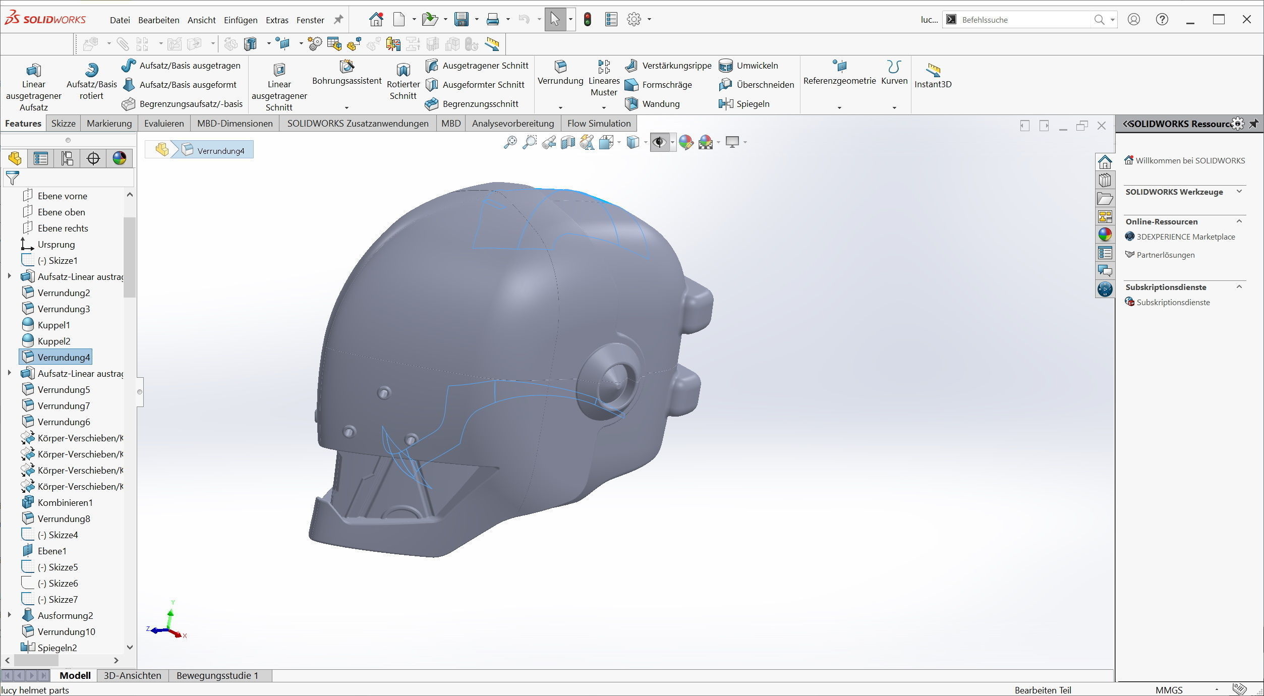 Elfen Lied Lucy Helmet 3D print model_7