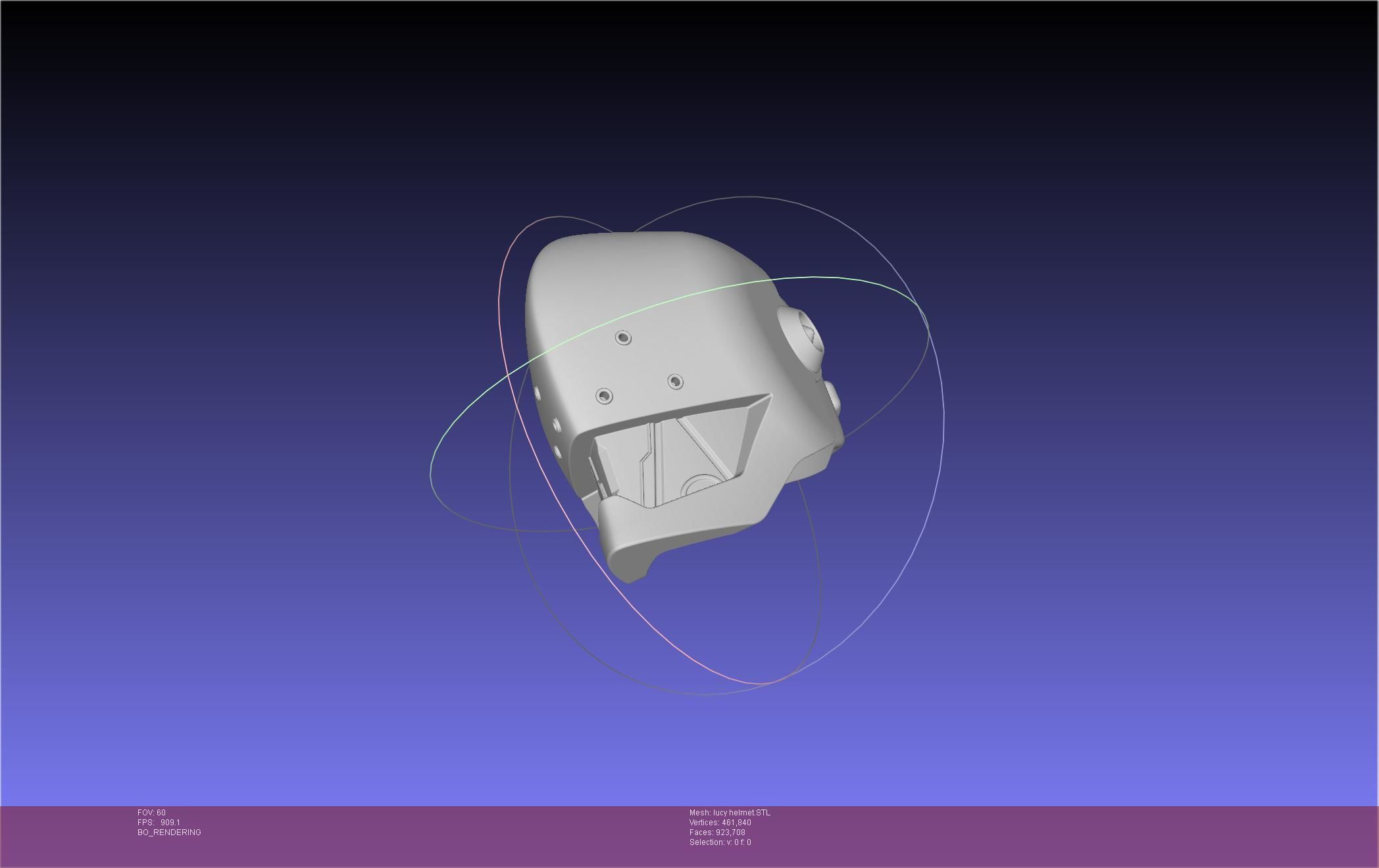 Elfen Lied Lucy Helmet 3D print model_30