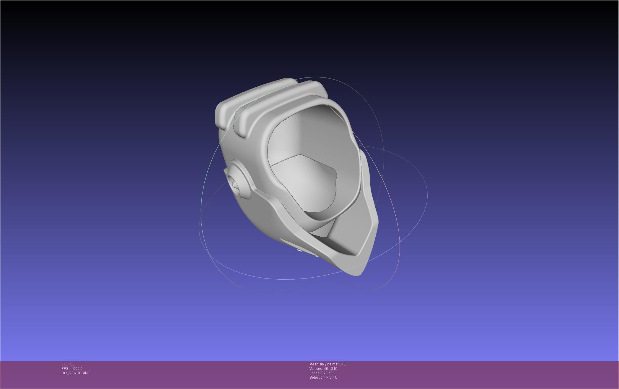 Elfen Lied Lucy Helmet 3D print model_22