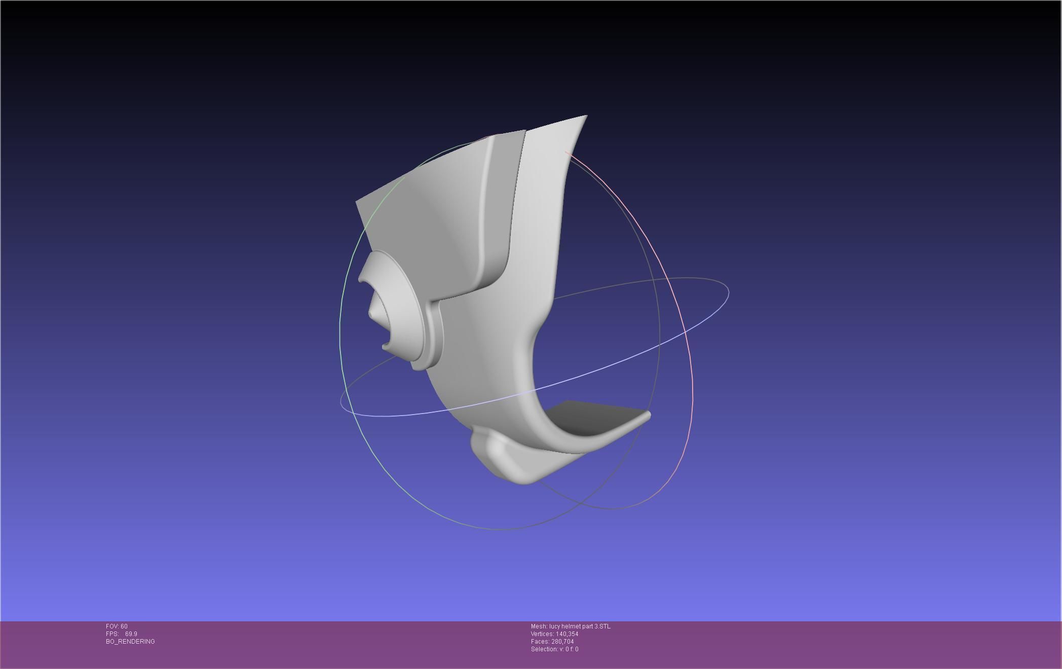 Elfen Lied Lucy Helmet 3D print model_80