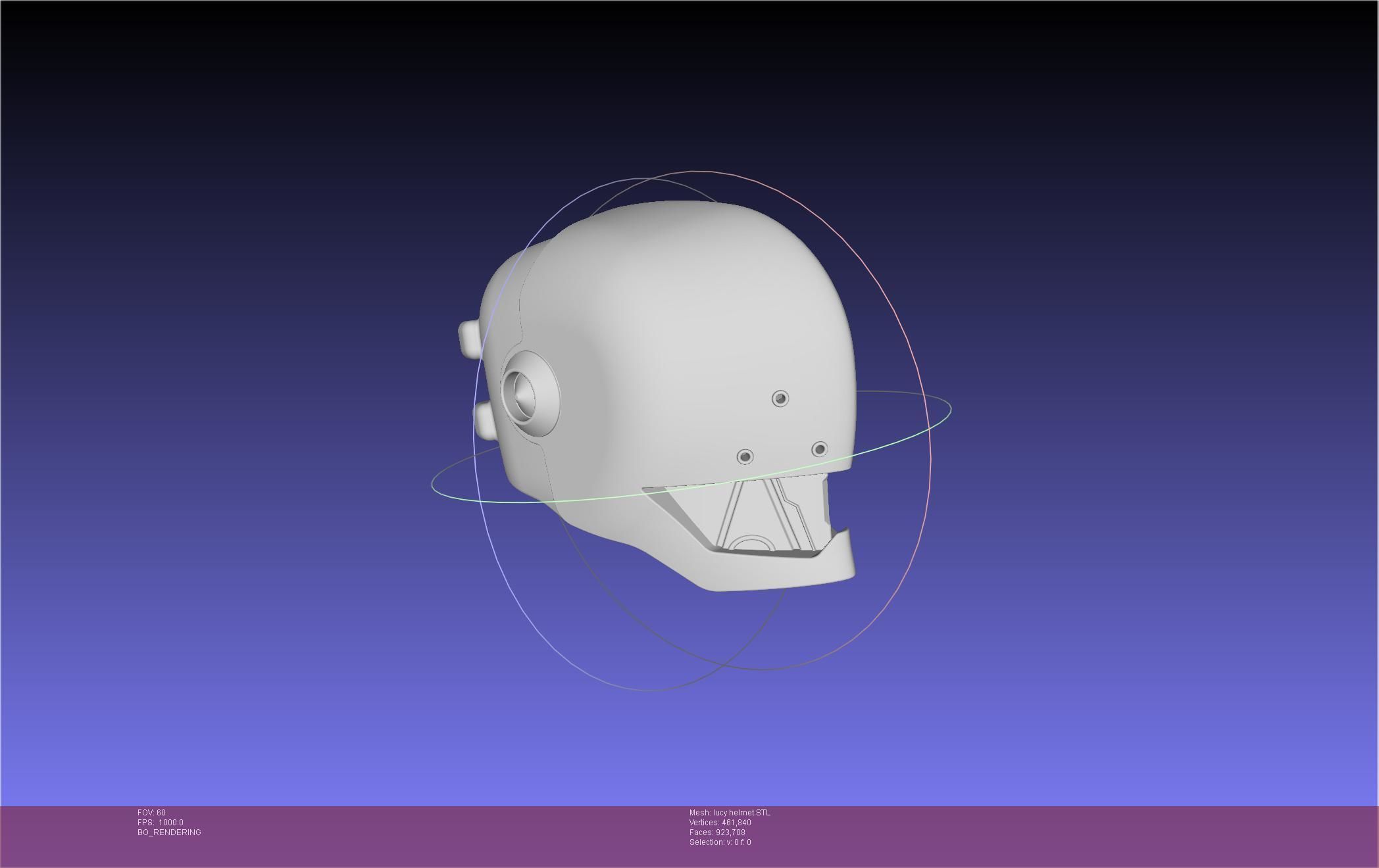 Elfen Lied Lucy Helmet 3D print model_4