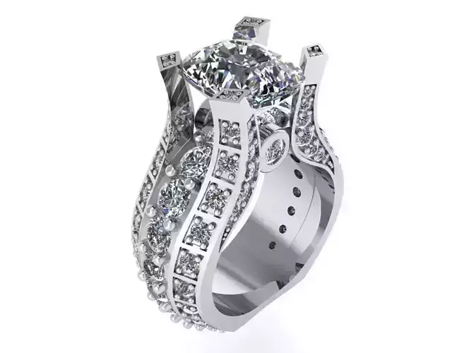 Cushion Halo Ring 2376