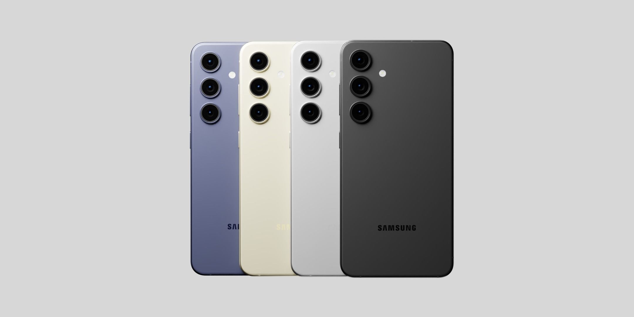 Samsung Galaxy S24 in Official Colors Low-poly 3D model_9