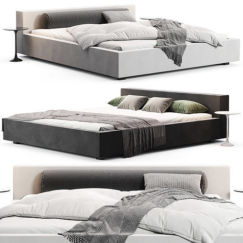 Dalton Bed by Manzzeli 3D model