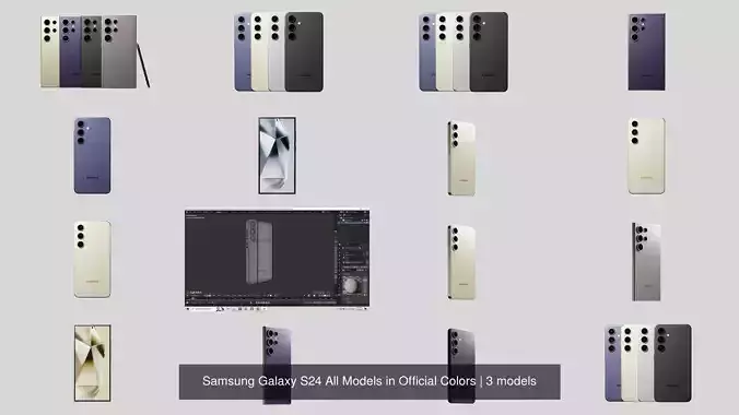 Samsung Galaxy S24 All Models in Official Colors