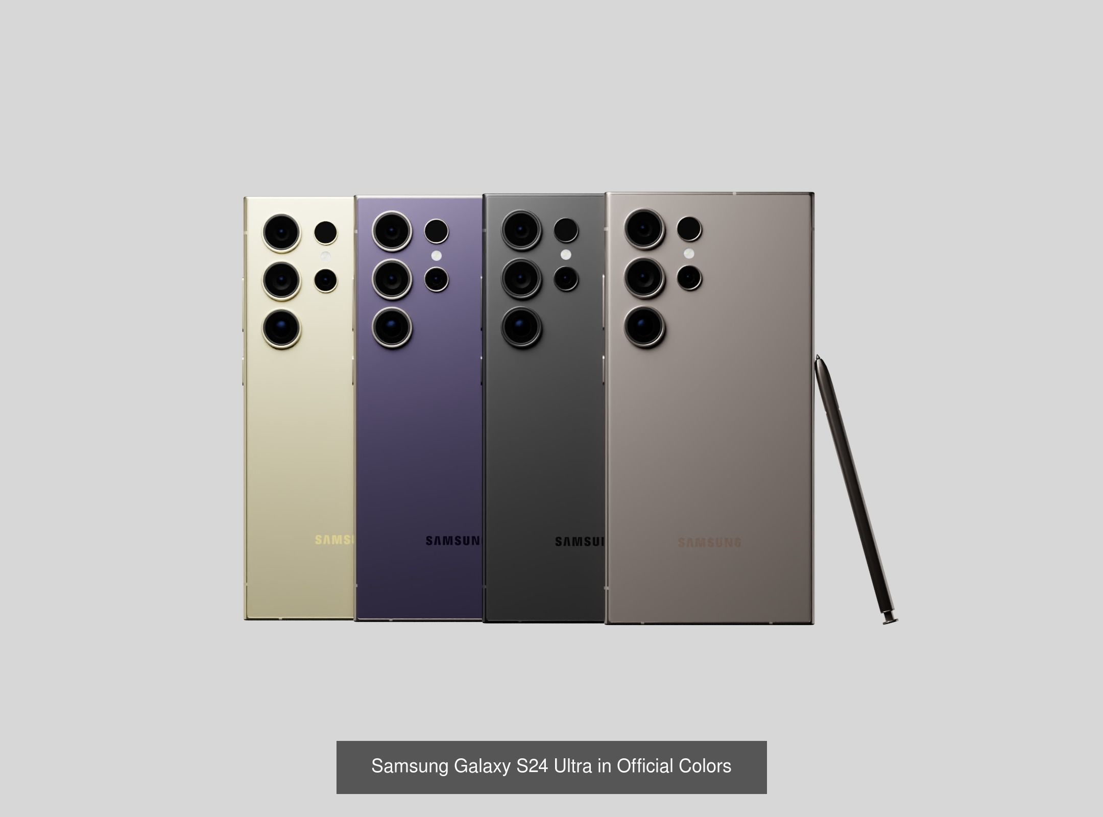 Samsung Galaxy S24 All Models in Official Colors 3D Model Collection_2