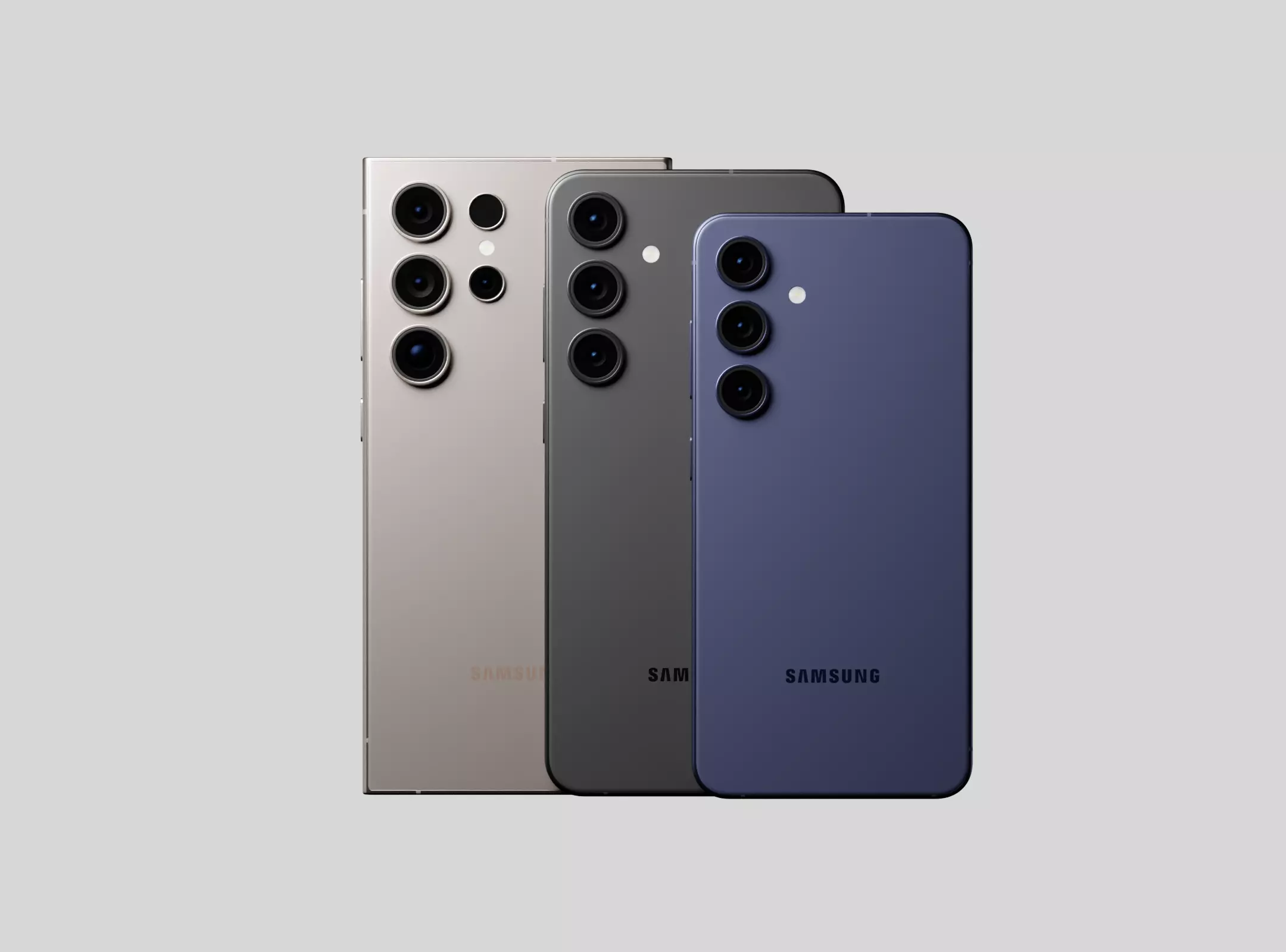 Samsung Galaxy S24 All Models in Official Colors 3D Model Collection_0