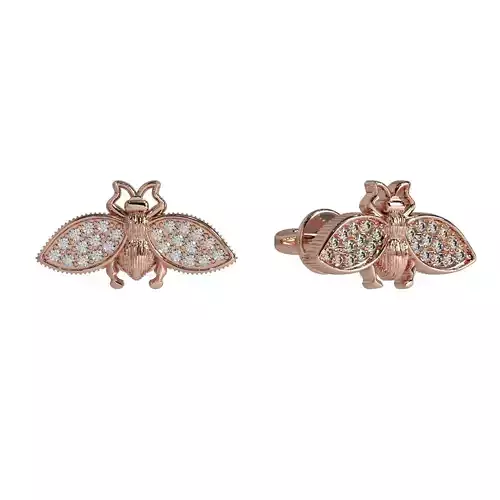 Gucci bee earrings stile 3D print model 3D print model