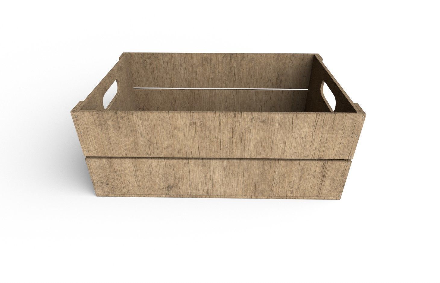 Wooden Crate M09 Low-poly 3D model_4