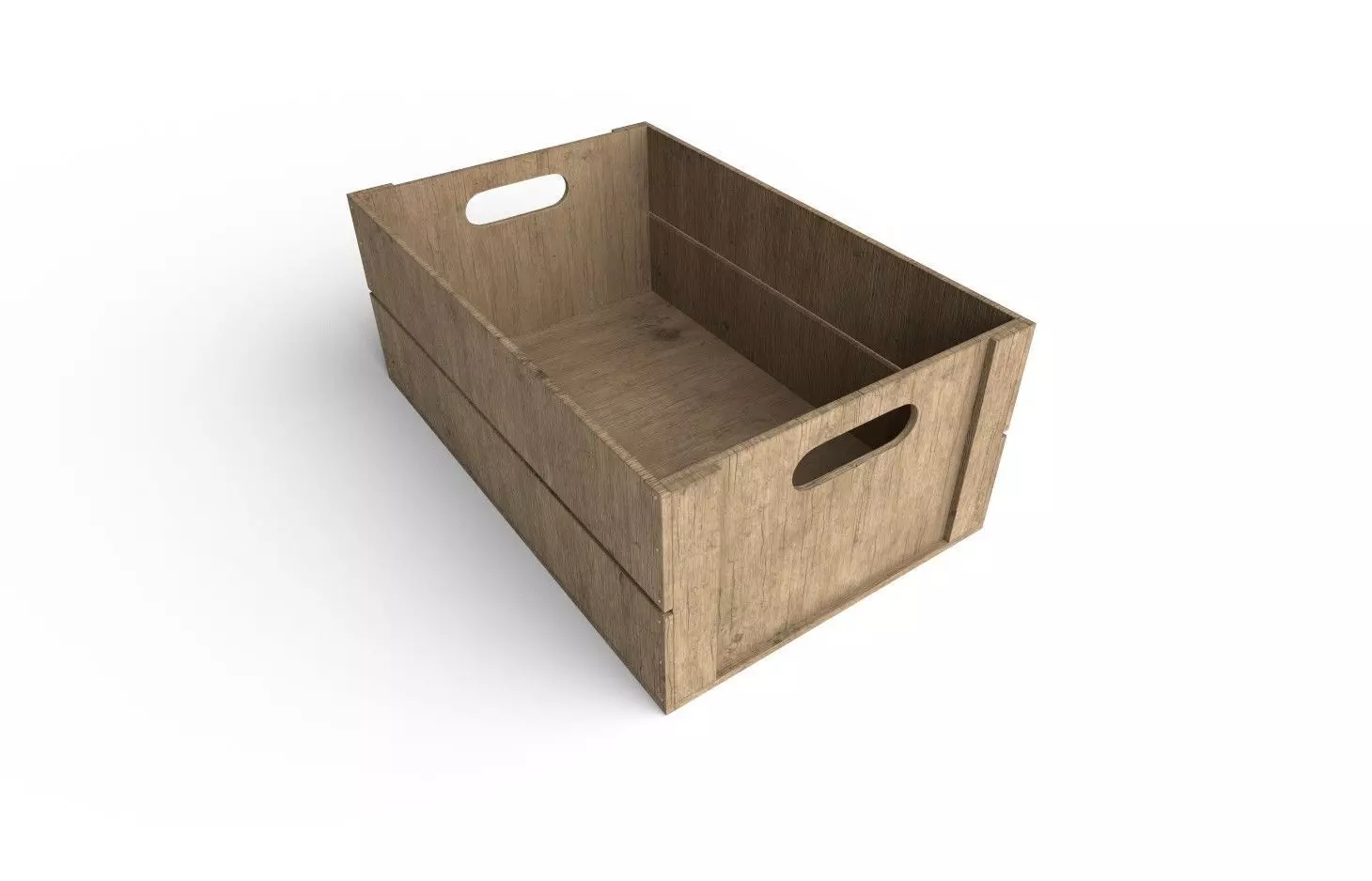 Wooden Crate M09 Low-poly 3D model_0