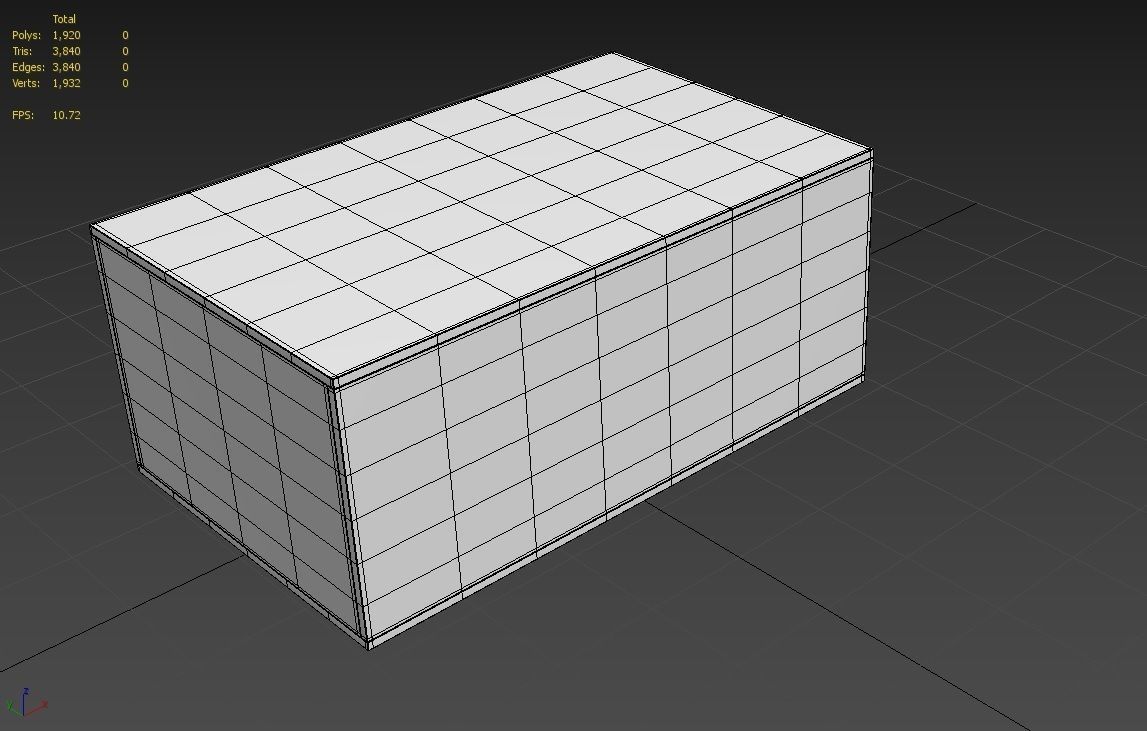Wooden Crate M08 Low-poly 3D model_2