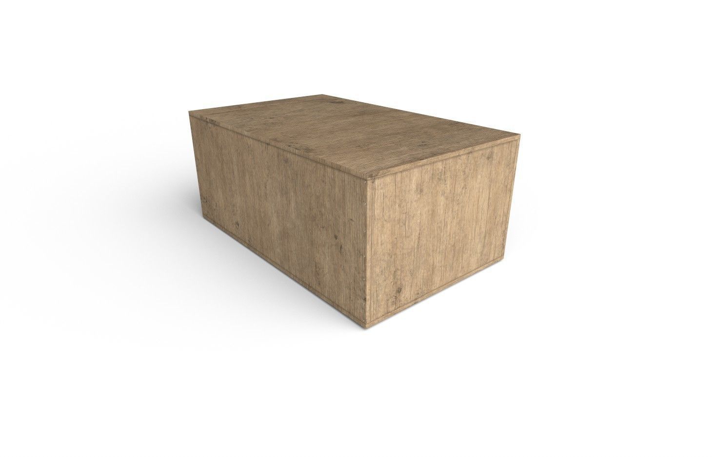 Wooden Crate M08 Low-poly 3D model_4