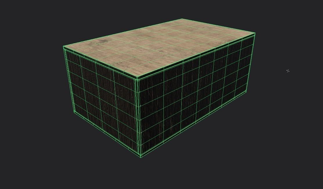 Wooden Crate M08 Low-poly 3D model_1