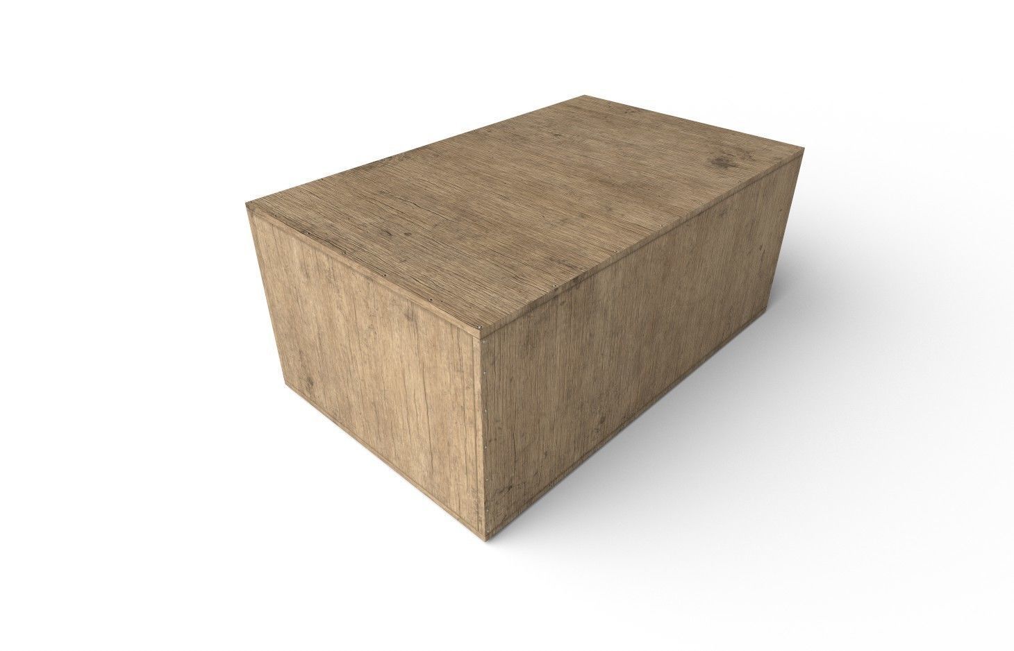 Wooden Crate M08 Low-poly 3D model_5