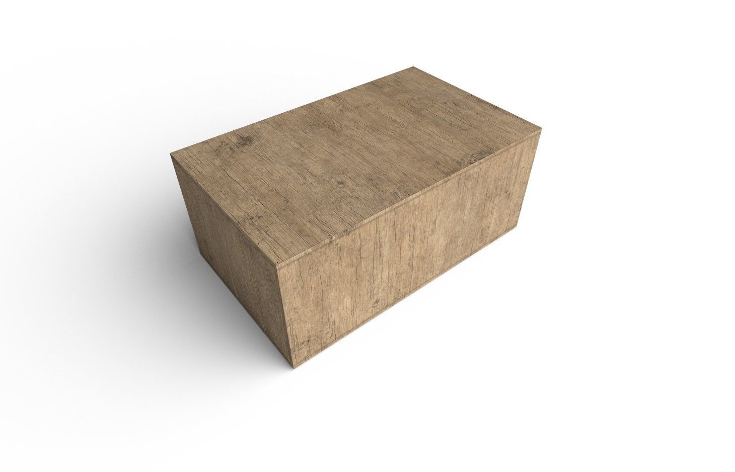 Wooden Crate M08 Low-poly 3D model_3