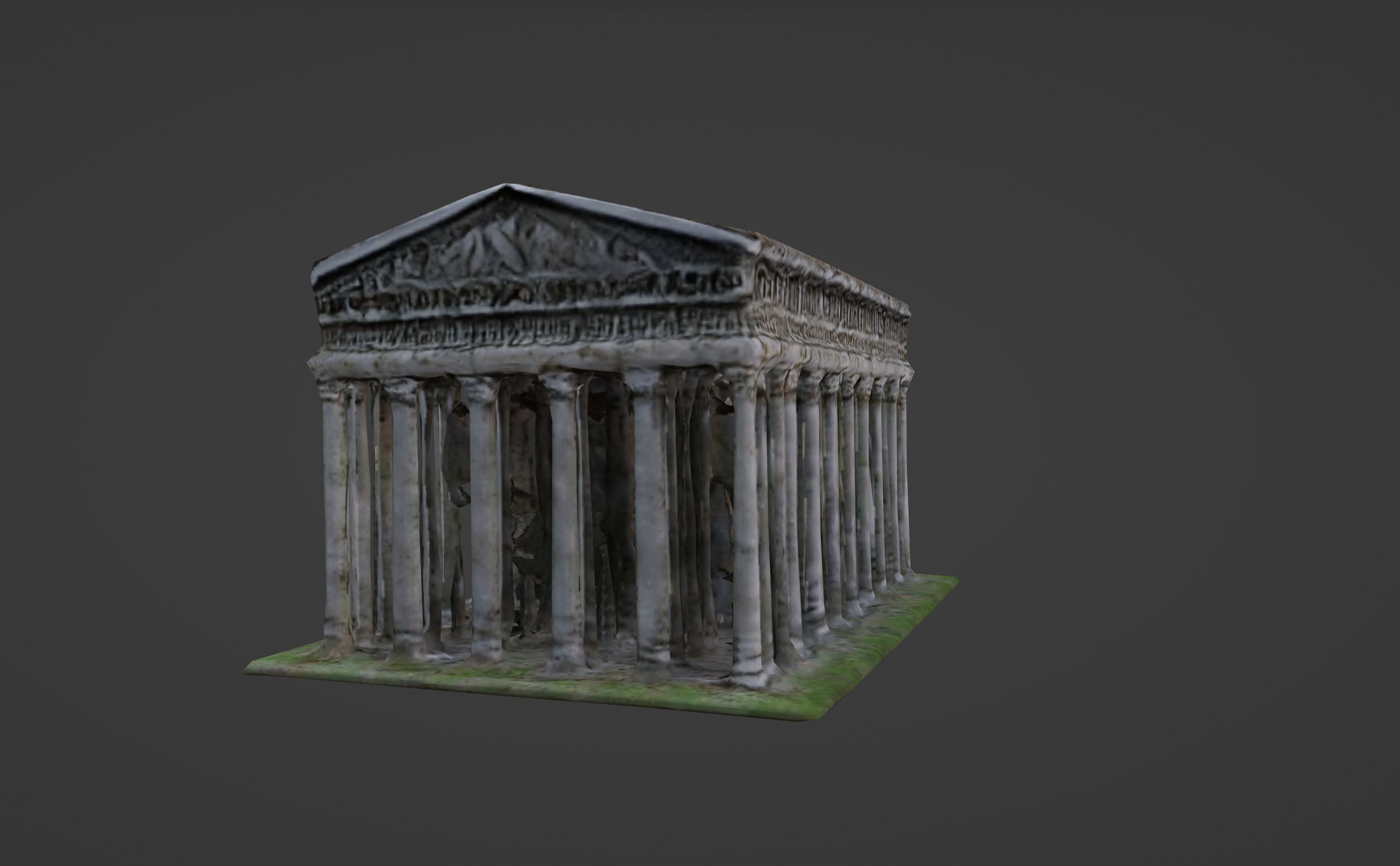 Digital Reconstruction of an Ancient Greek Temple 3D model_8