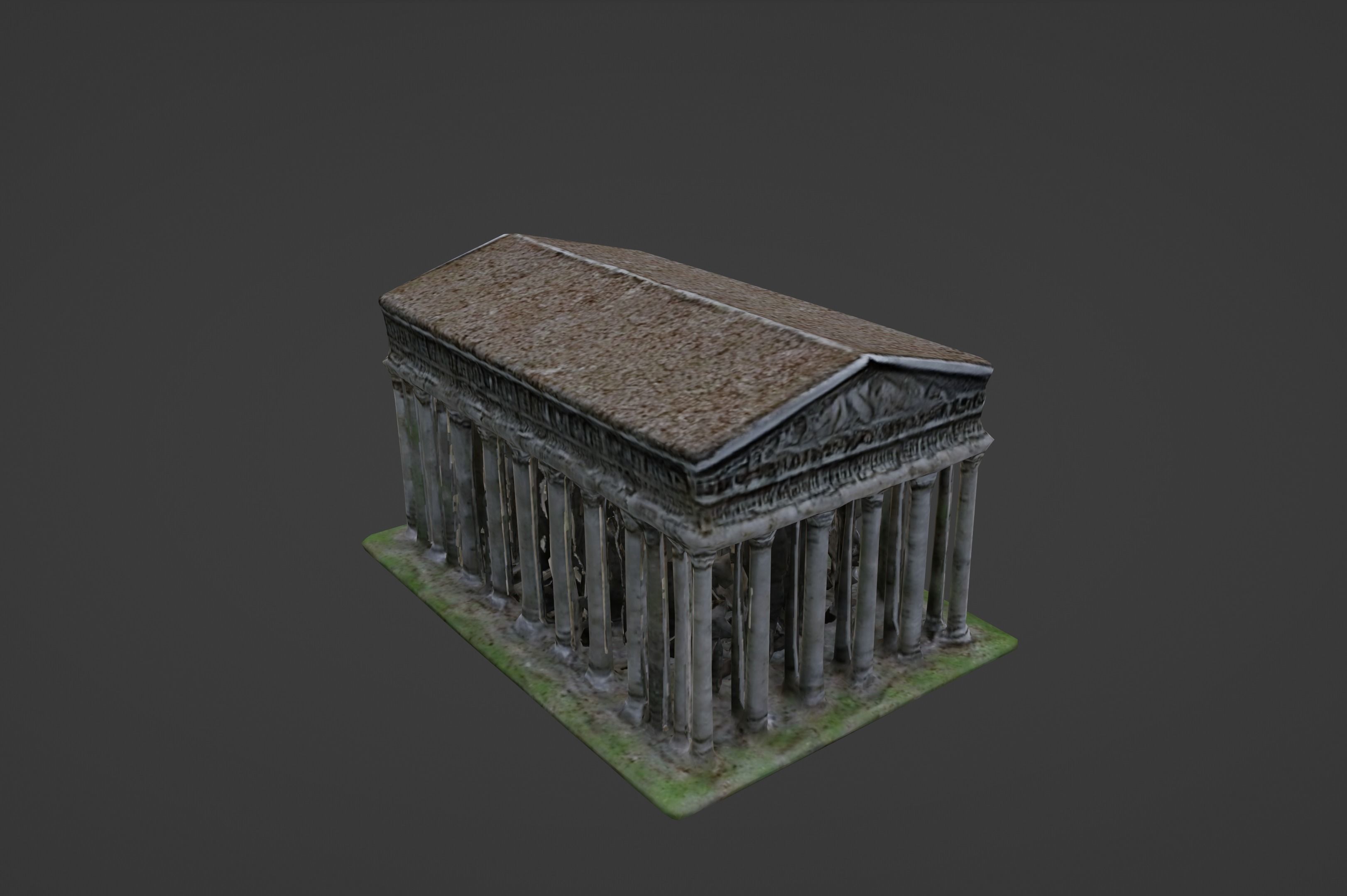 Digital Reconstruction of an Ancient Greek Temple 3D model_7