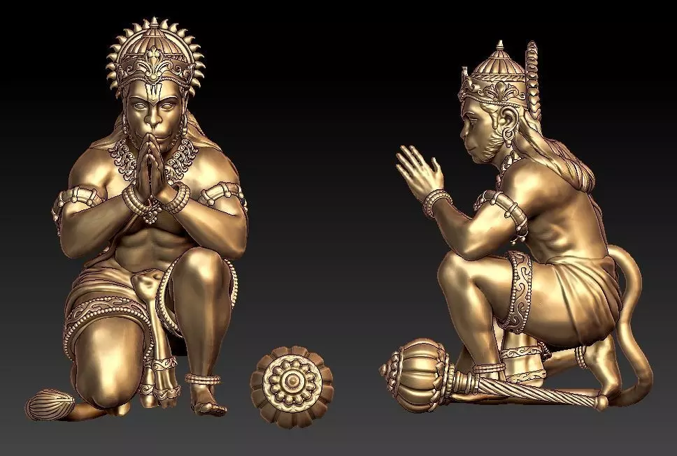 Hanuman Ji 3D print model_0