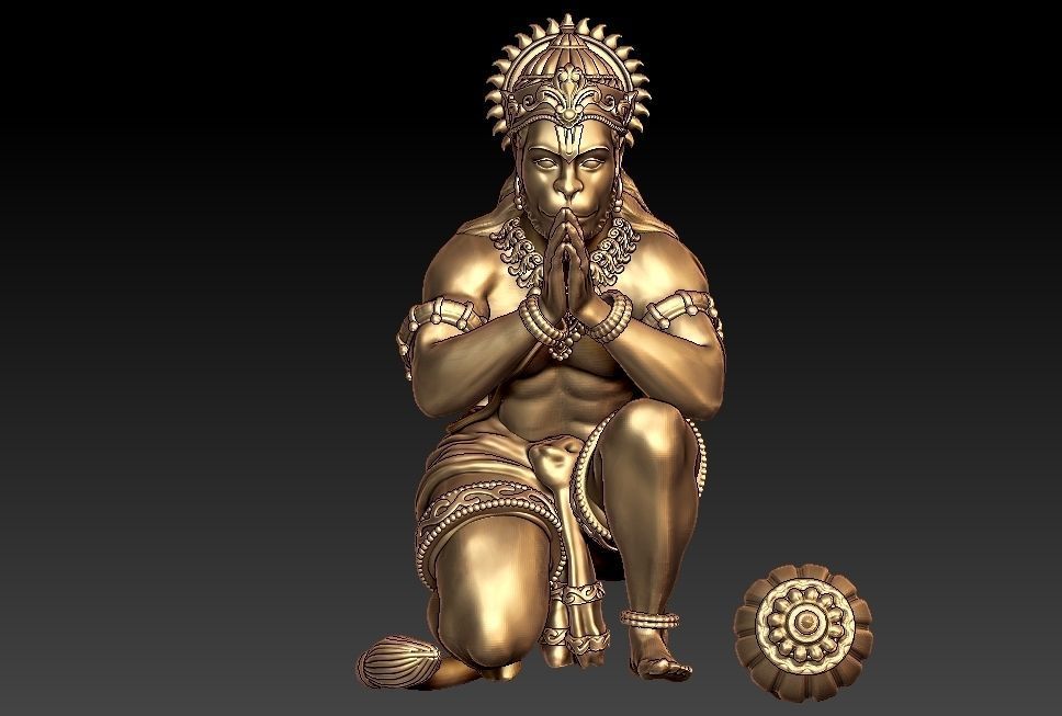 Hanuman Ji 3D print model_1