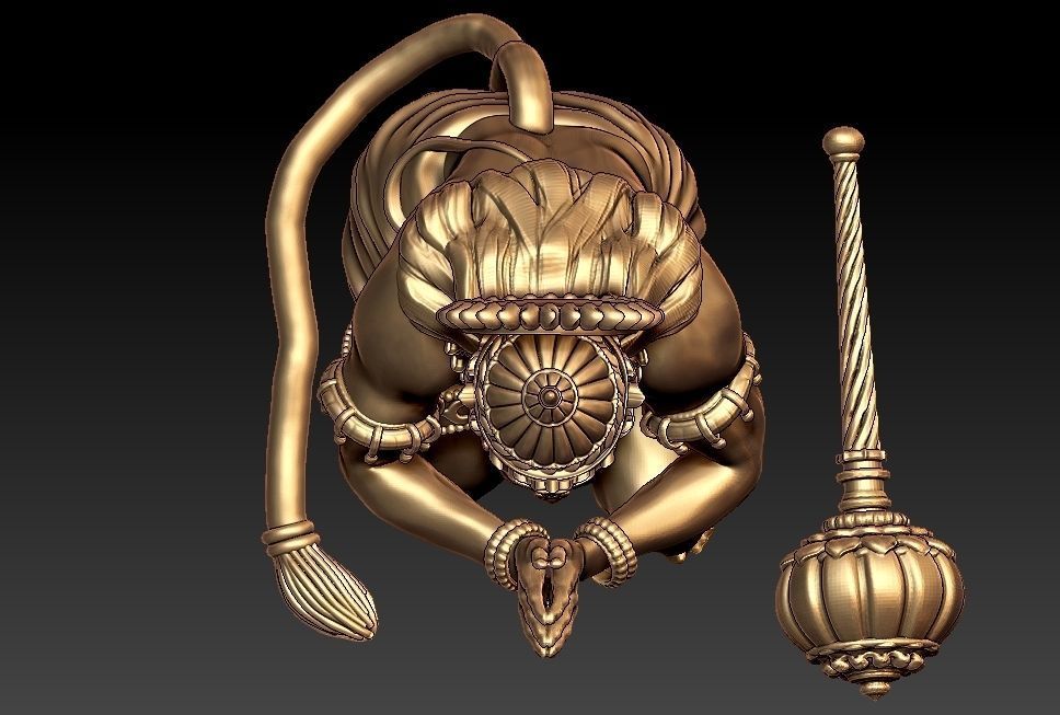 Hanuman Ji 3D print model_4