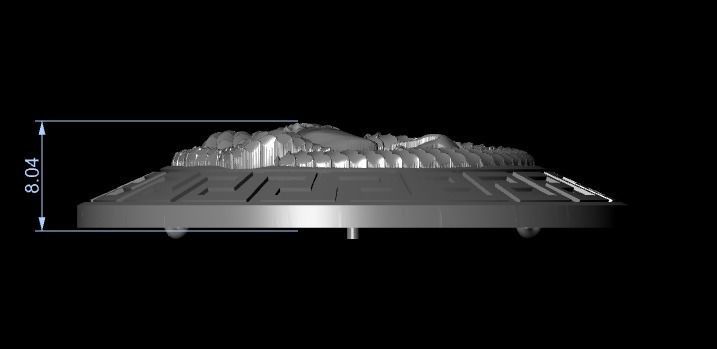 Medusa necklace 3D print model_12