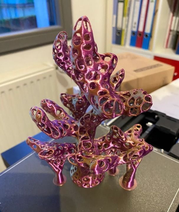 Coral earring holder  3D print model_2