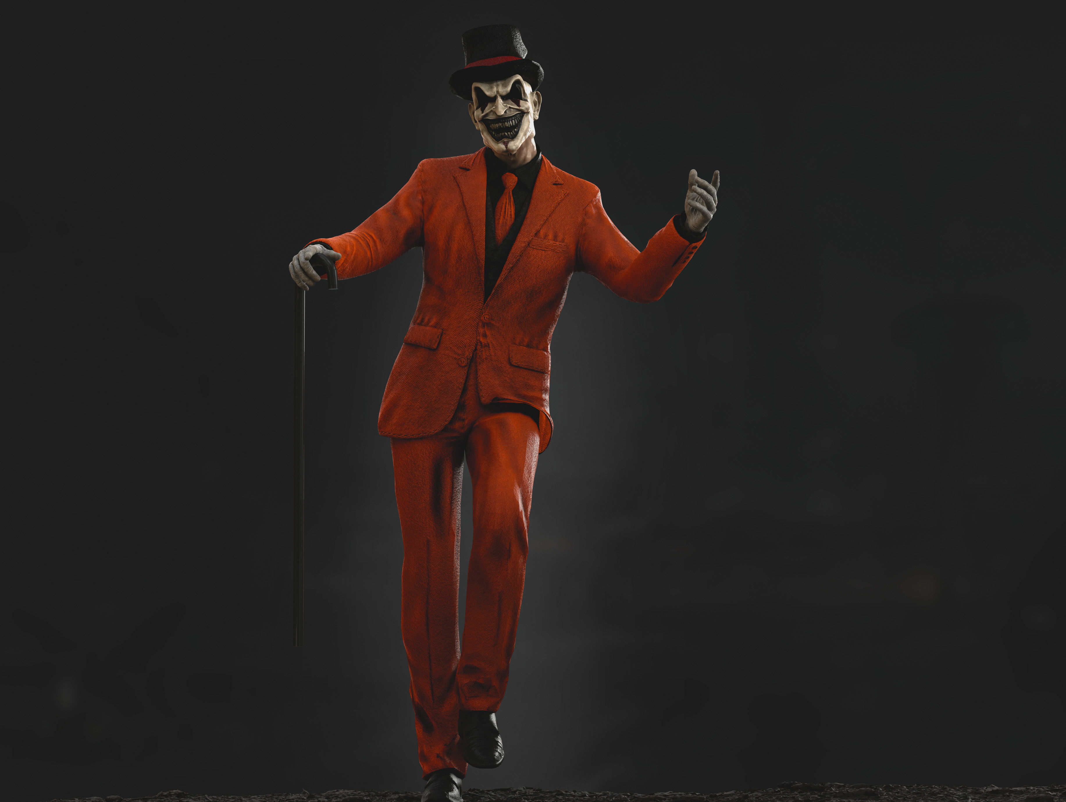 Jester Low-poly 3D model_10