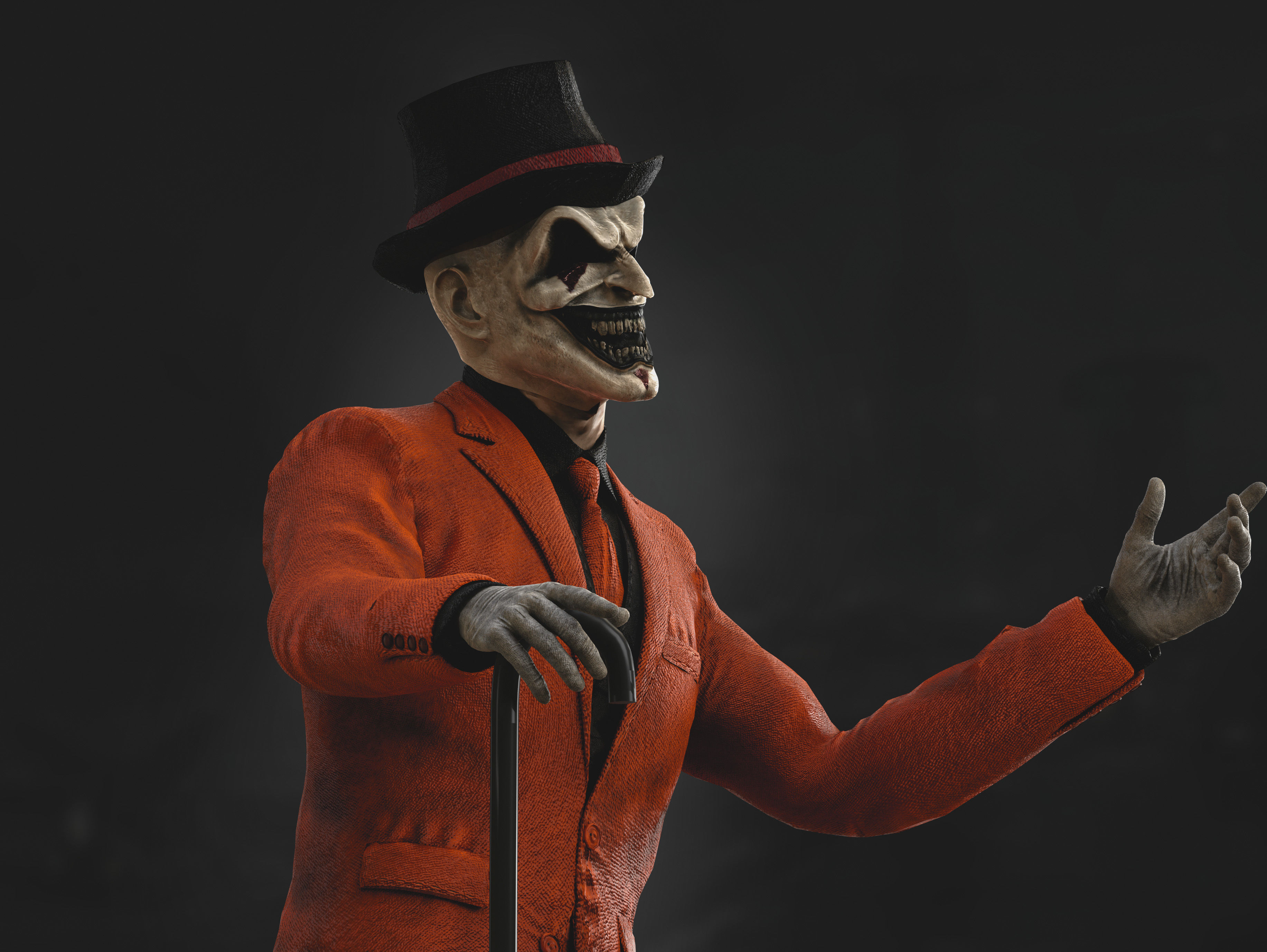 Jester Low-poly 3D model_9